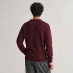 GANT Erkek Kırmızı Regular Fit Bisiklet Yaka Kazak