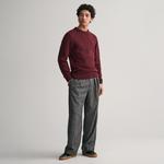 GANT Erkek Kırmızı Regular Fit Bisiklet Yaka Kazak