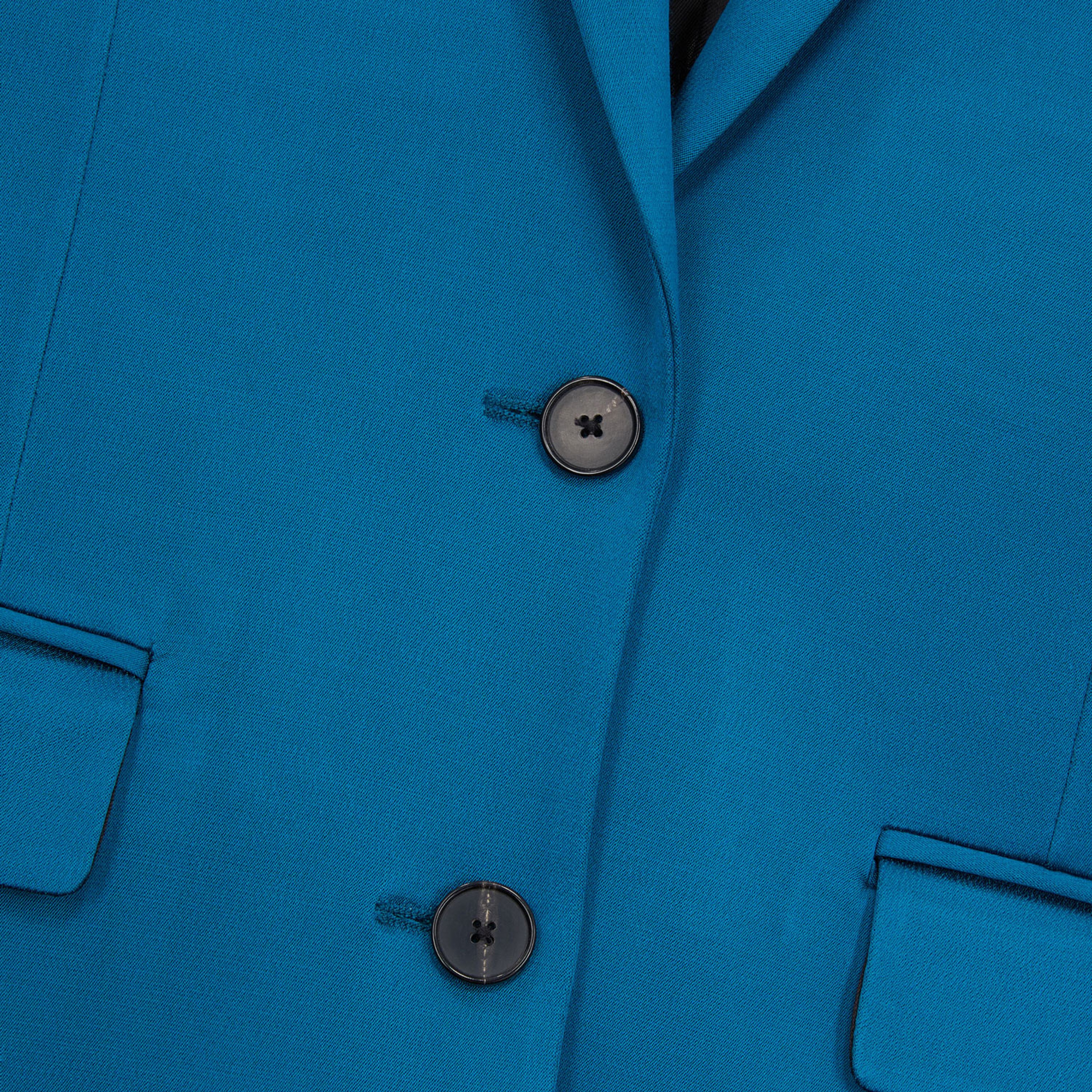 KADIN STRAIGHT FIT MAVİ CEKET