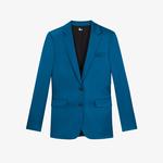 KADIN STRAIGHT FIT MAVİ CEKET