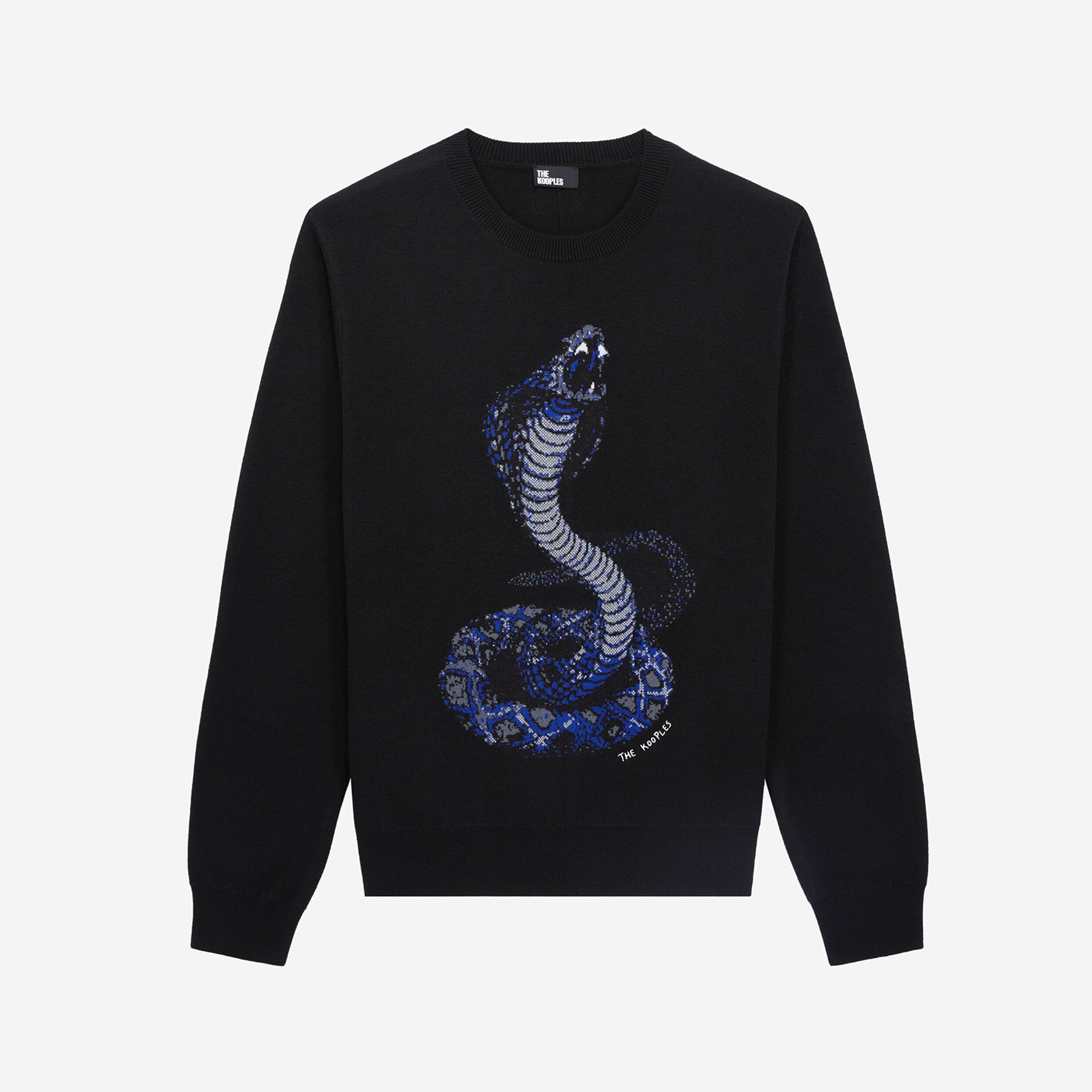 ERKEK COMFORT FIT BİSİKLET YAKA SİYAH KAZAK