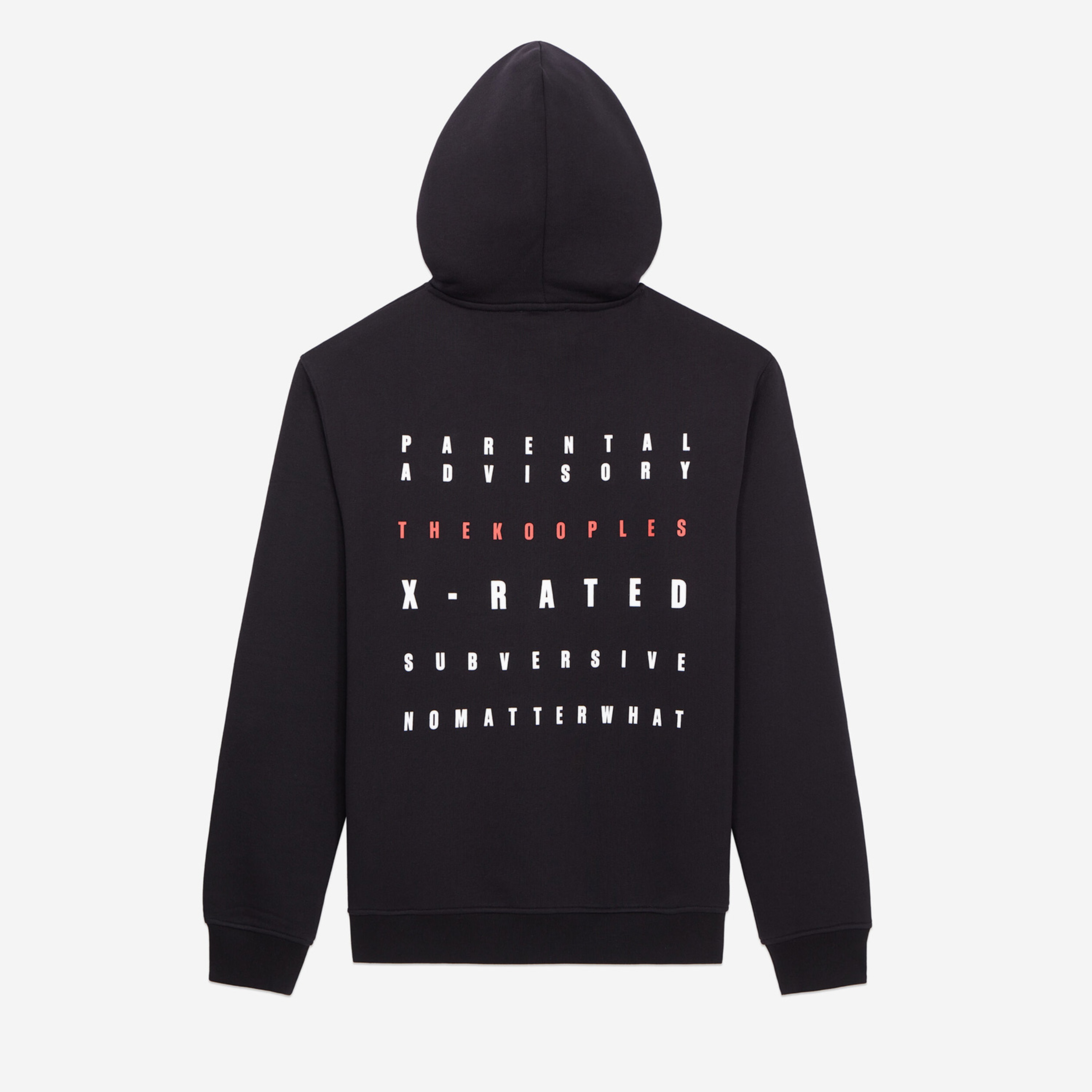 ERKEK KAPÜŞONLU SİYAH SWEATSHIRT