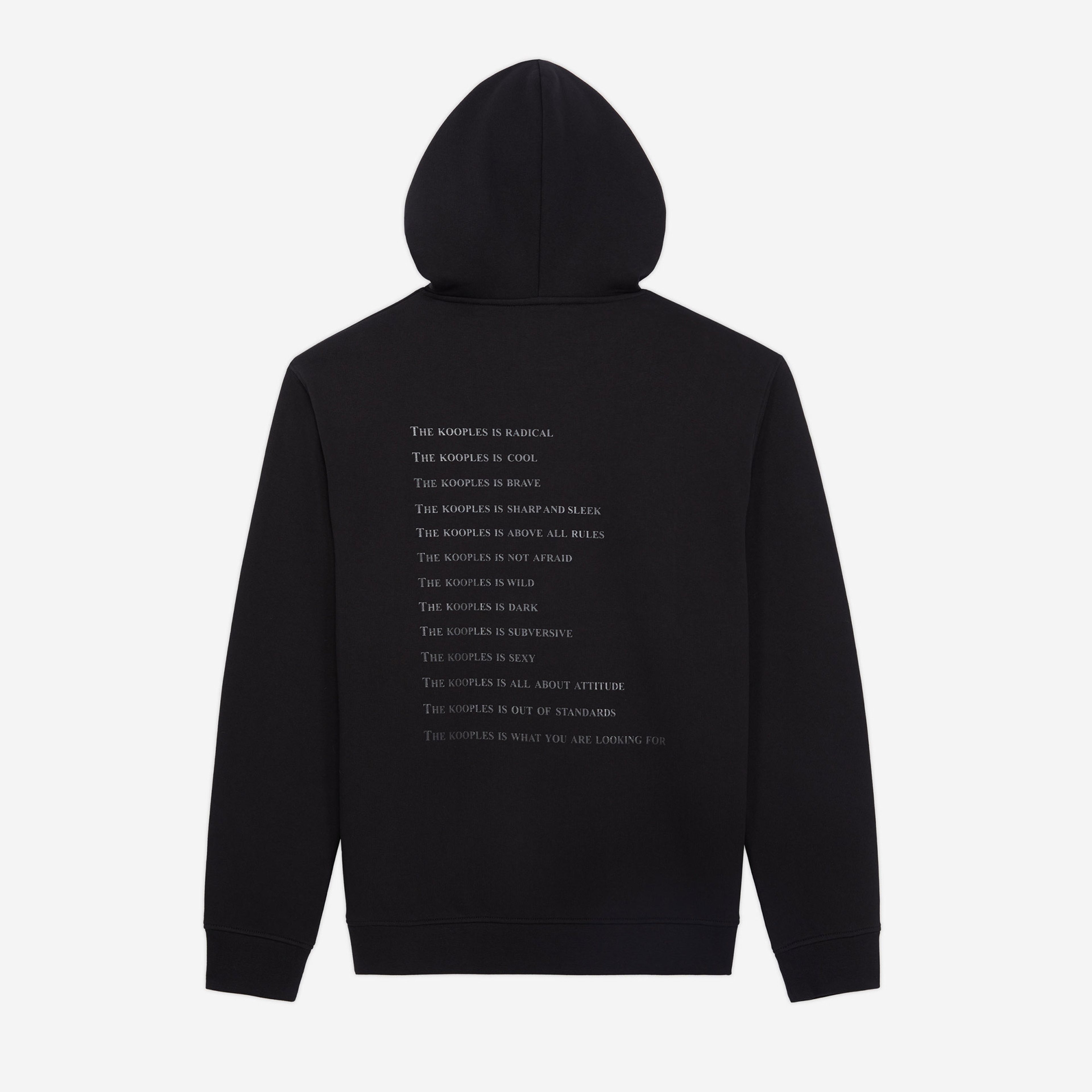 The Kooples Classics Erkek Siyah Hoodie