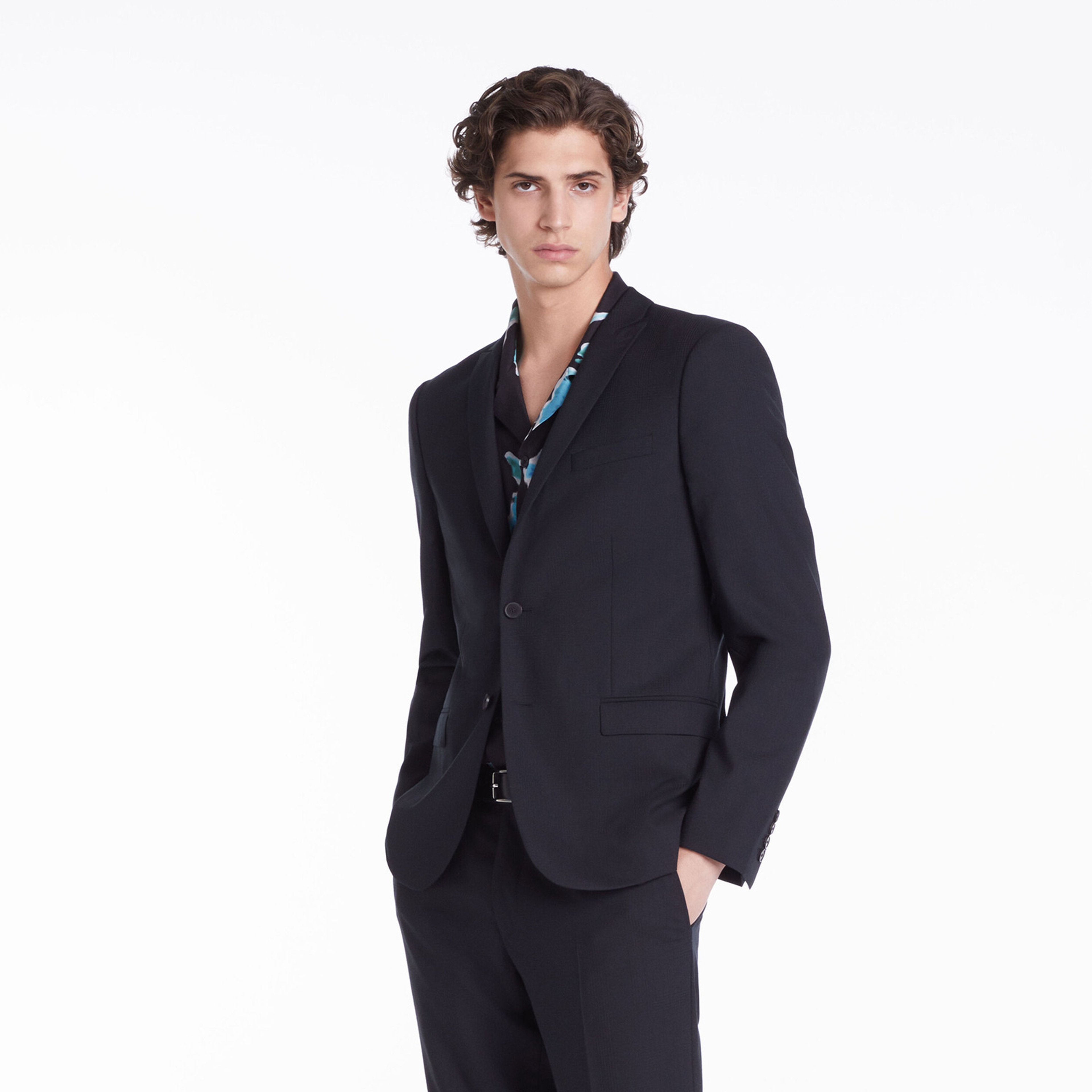 ERKEK STRAIGHT FIT LACİVERT CEKET