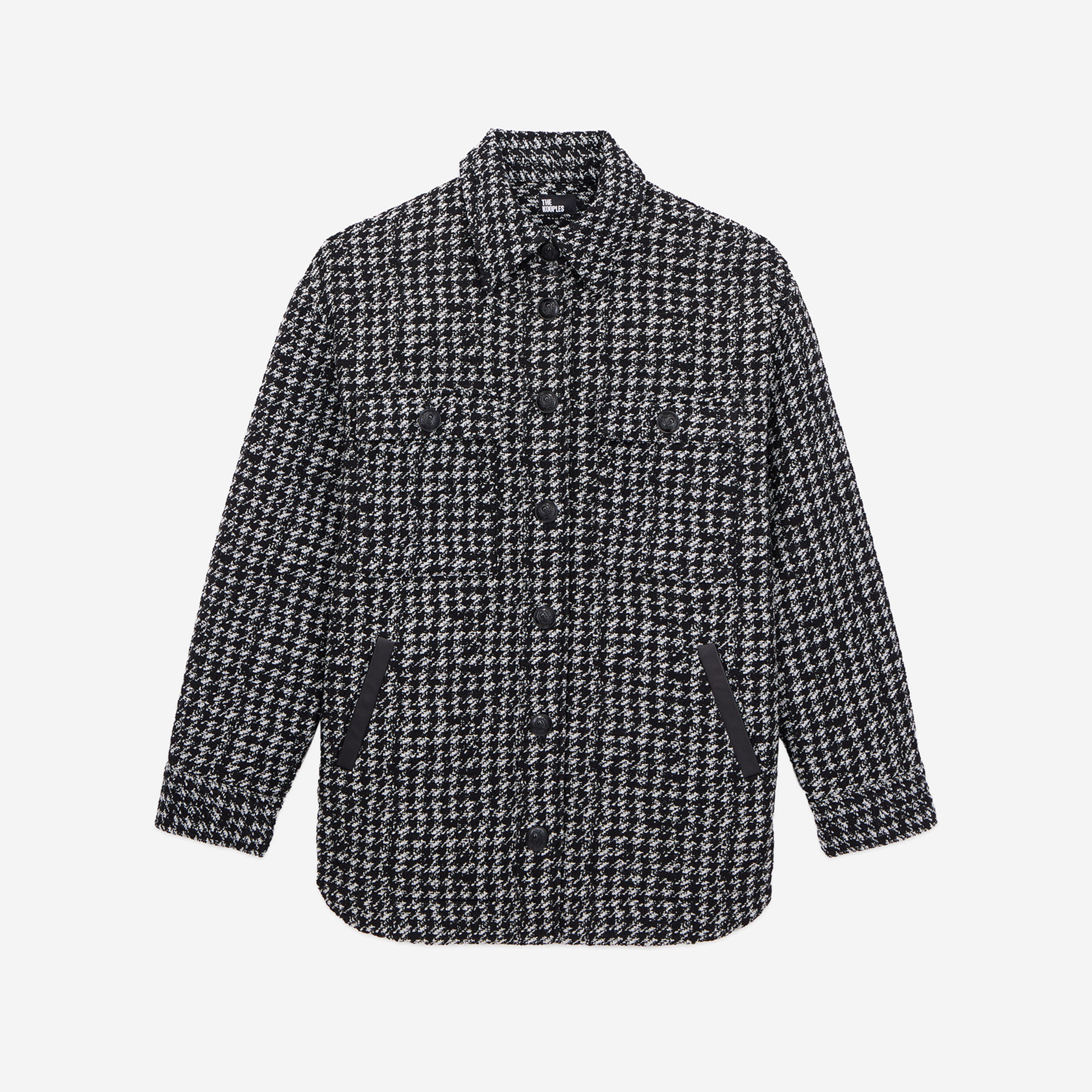 KADIN COMFORT FIT EKOSE SİYAH CEKET