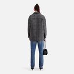 KADIN COMFORT FIT EKOSE SİYAH CEKET