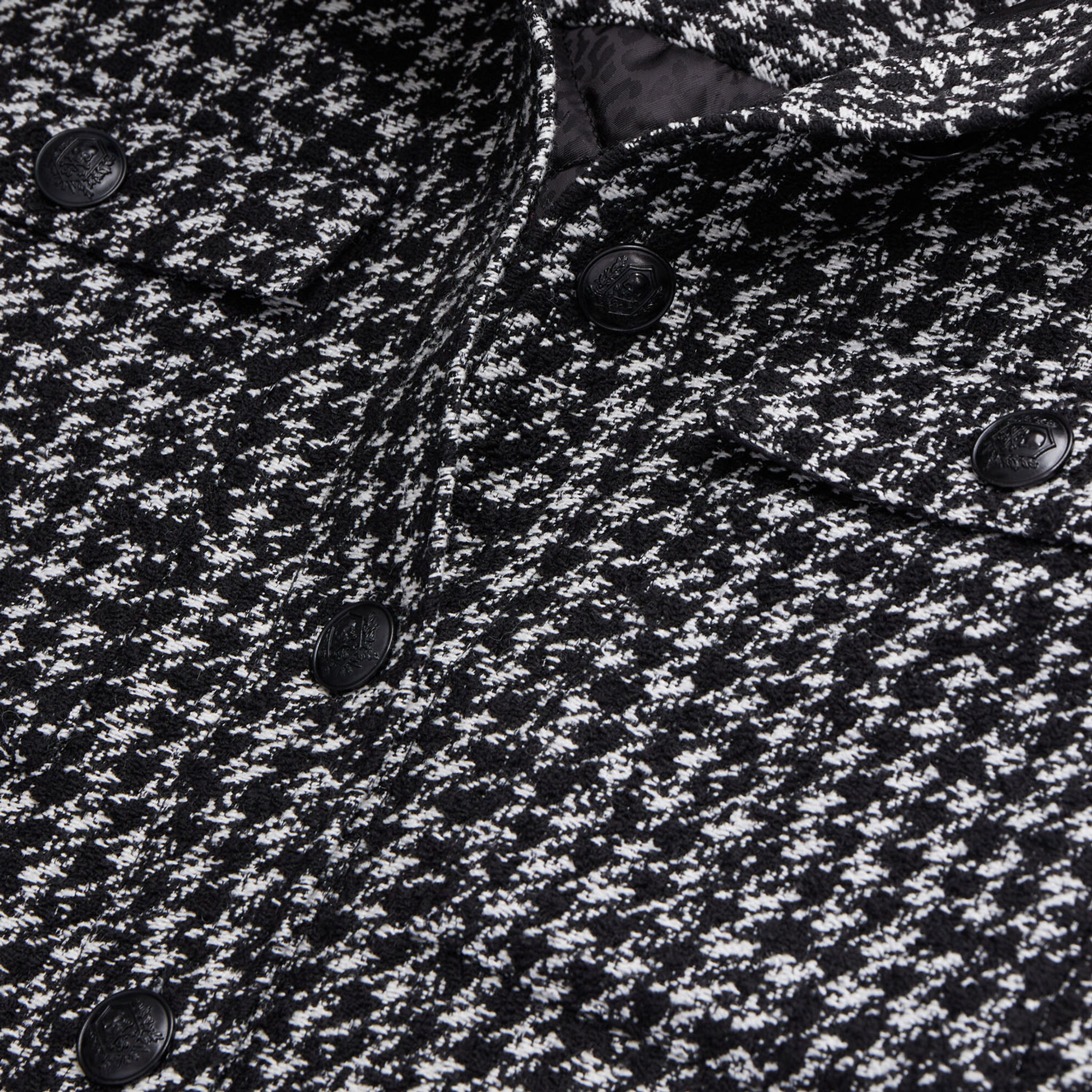 KADIN COMFORT FIT EKOSE SİYAH CEKET