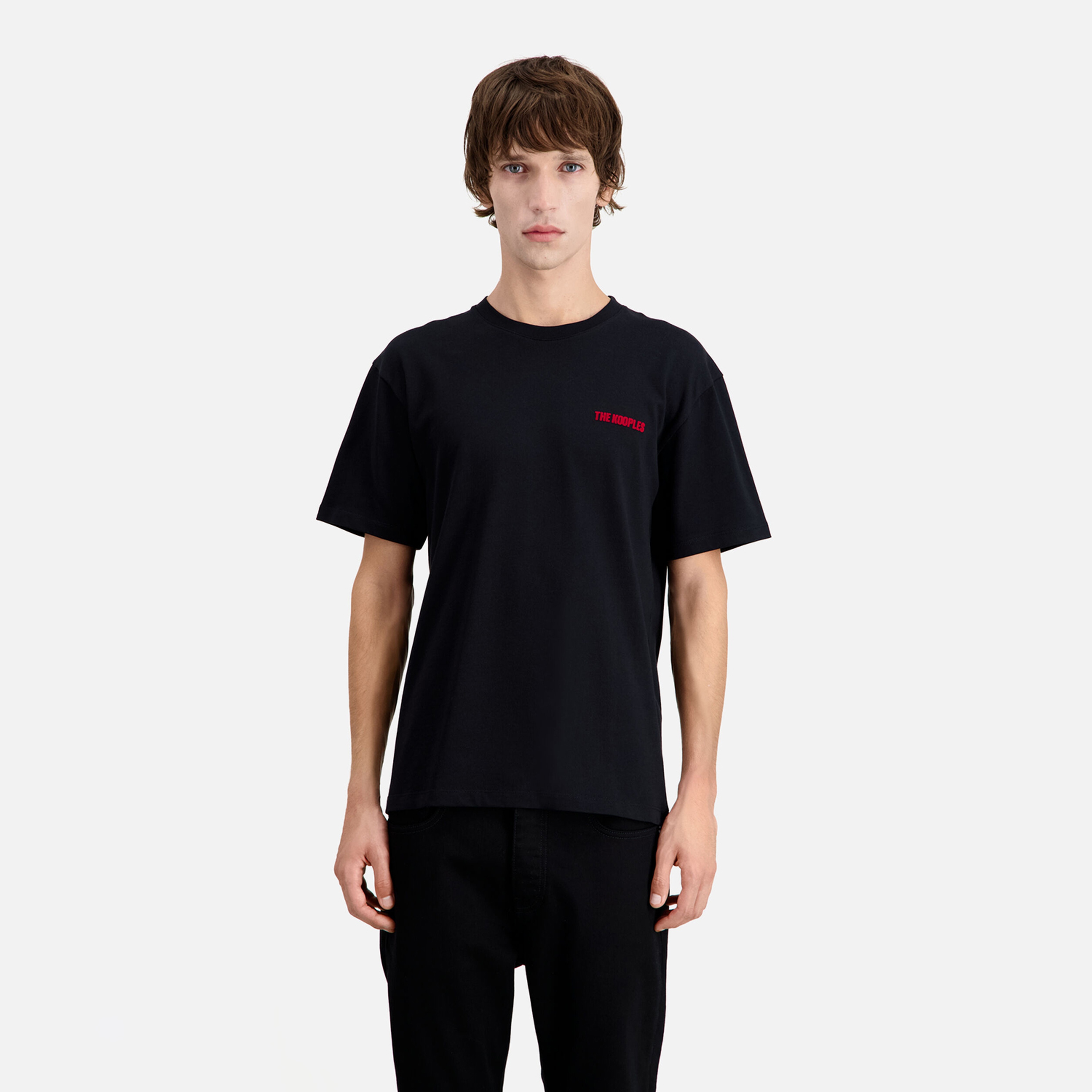 The Kooples Classic Erkek Siyah T-Shirt