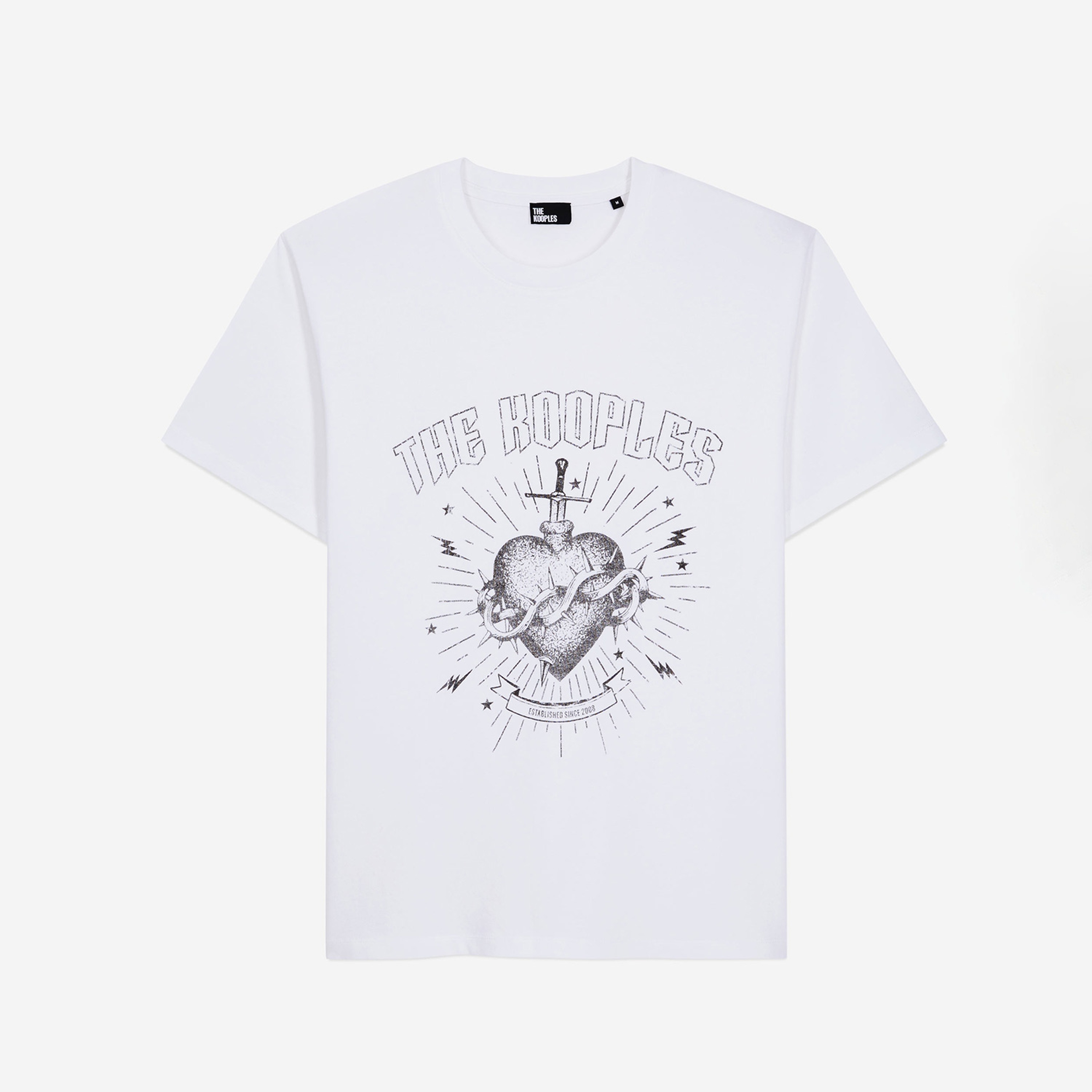 ERKEK BİSİKLET YAKA KISA KOLLU BEYAZ T-SHIRT