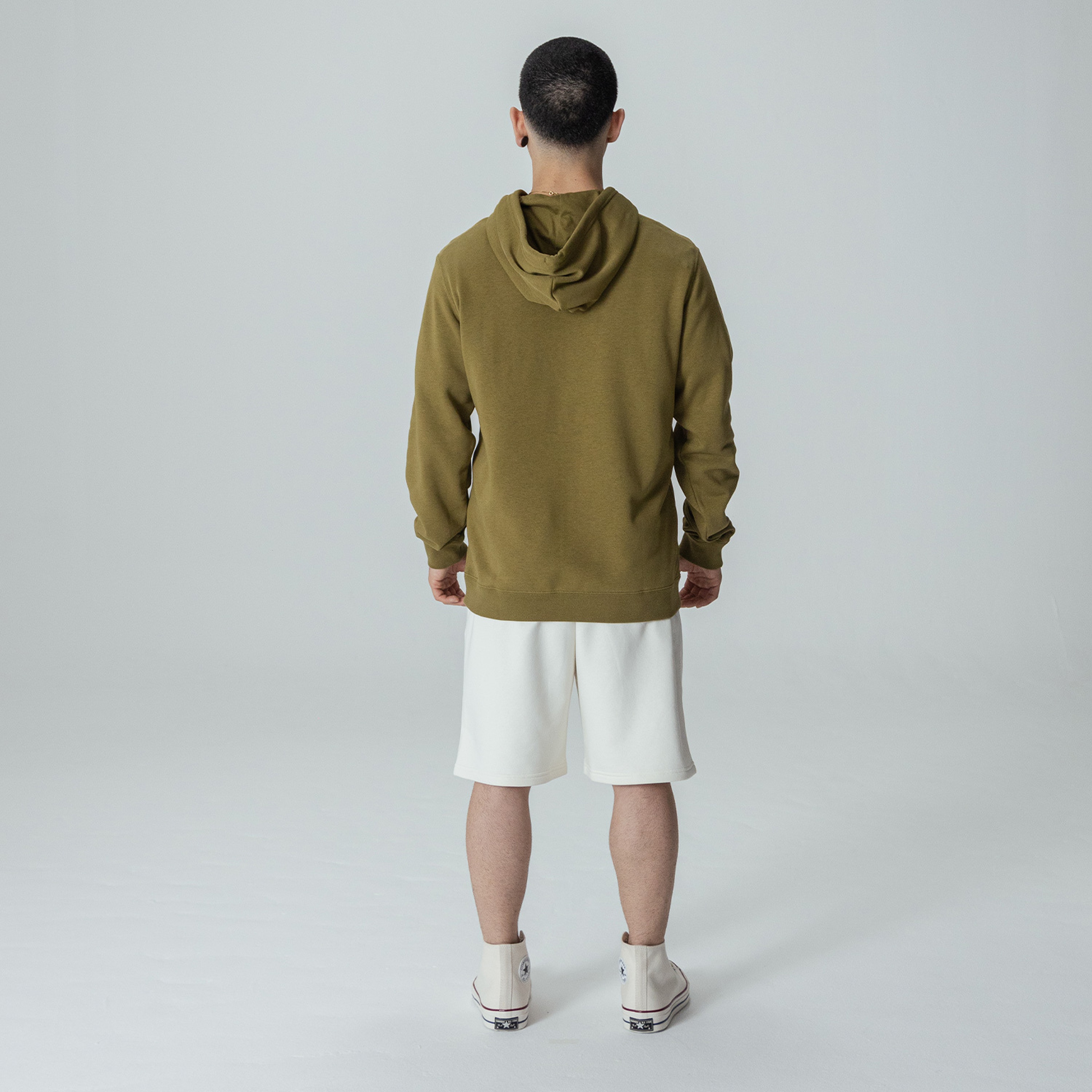 Converse Go-To Embroidered Star Chevron Unisex Haki Hoodie