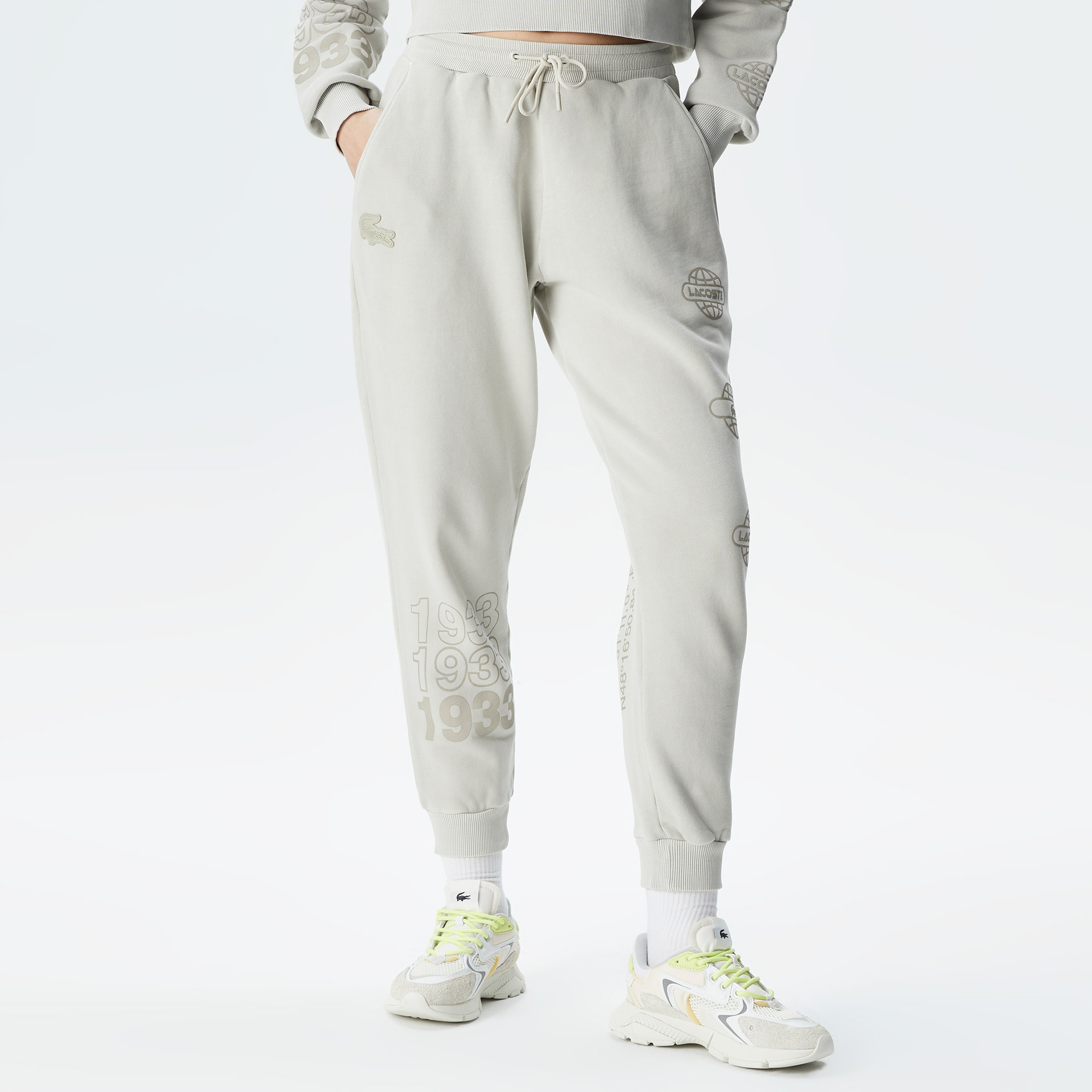 Lacoste House of SuperStep X Lacoste Erkek Gri Eşofman Altı