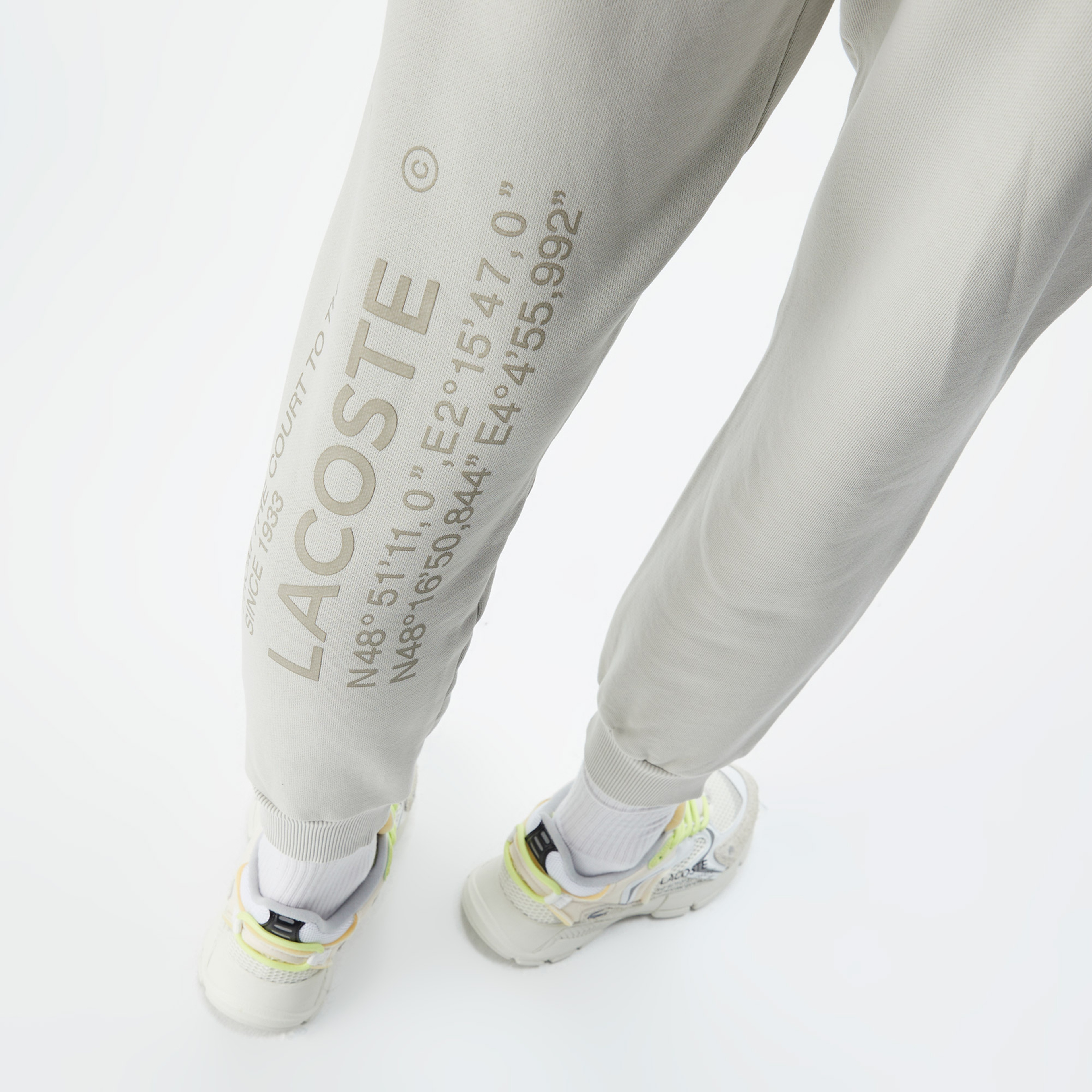 Lacoste House of SuperStep X Lacoste Erkek Gri Eşofman Altı