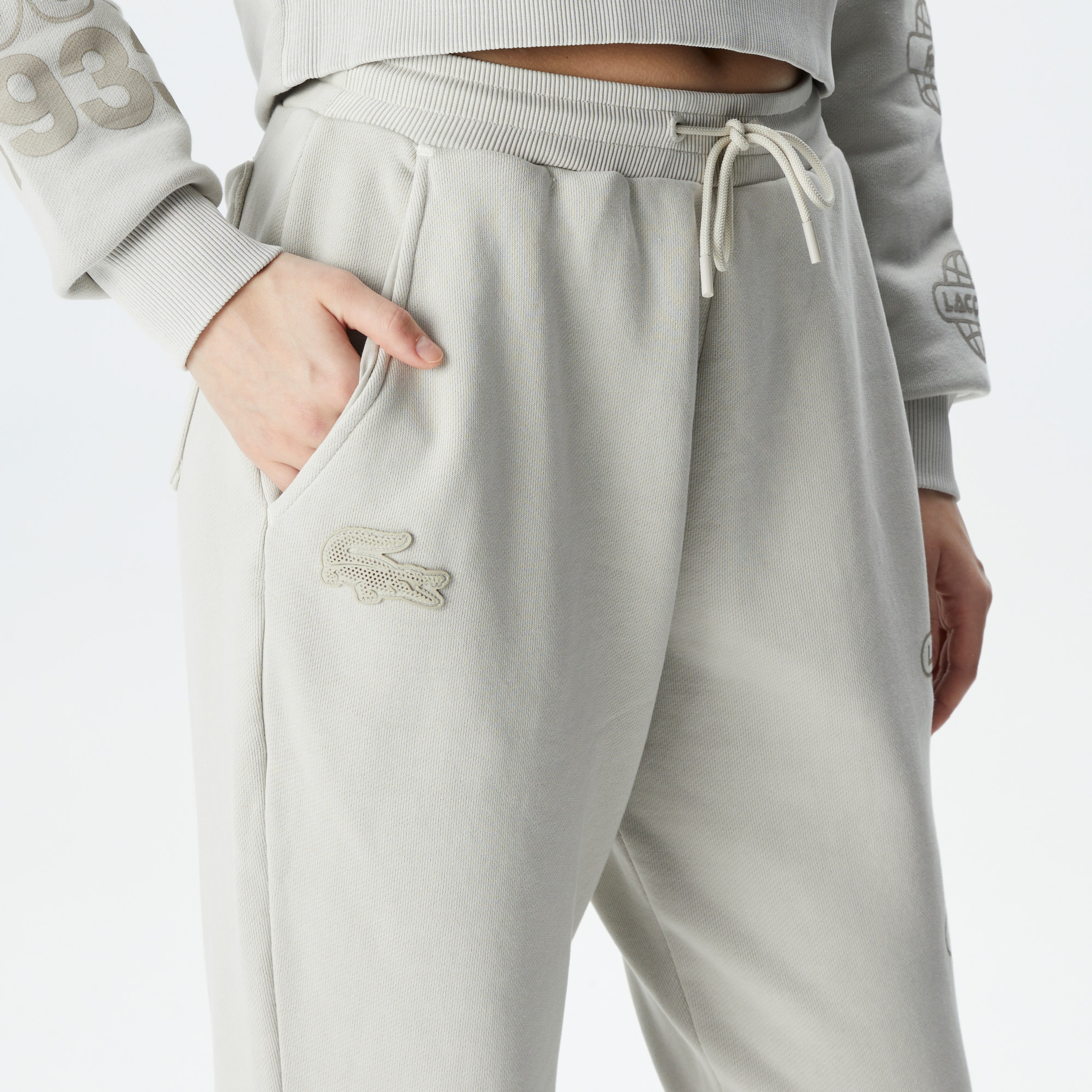 Lacoste House of SuperStep X Lacoste Erkek Gri Eşofman Altı