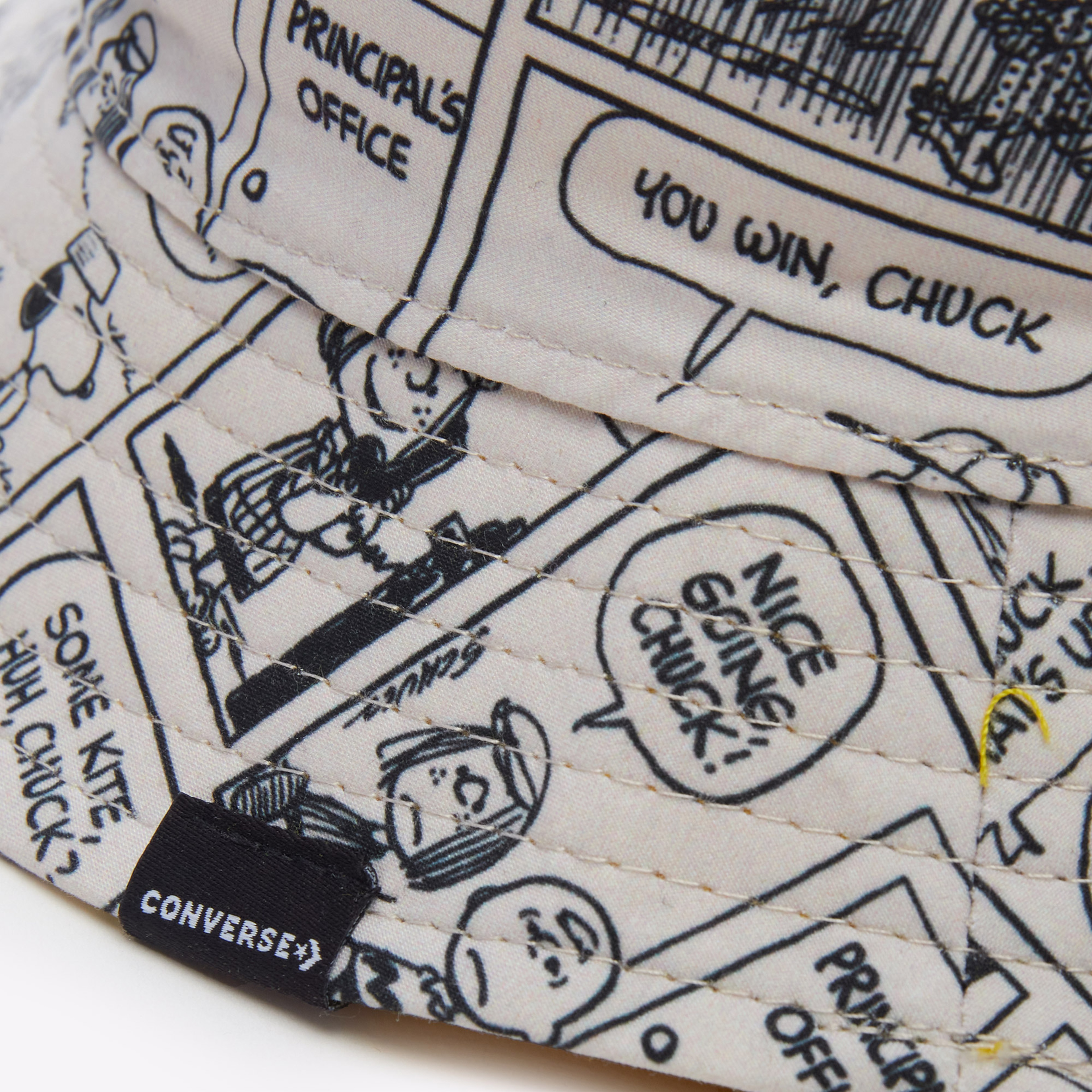 Converse x Peanuts Reversible Erkek Beyaz Bucket Şapka