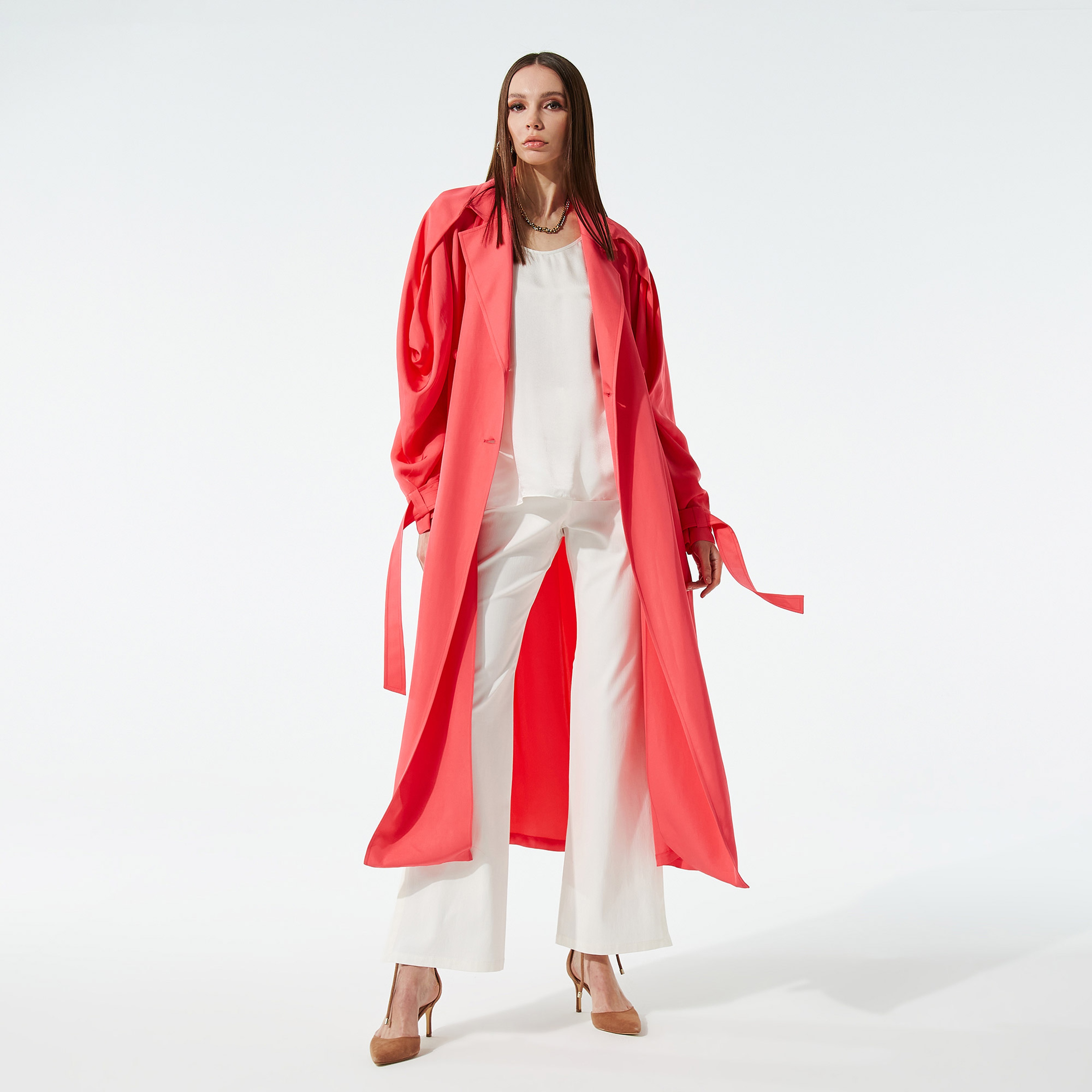 BAQA Erkek Yakalı Pembe Kadın Ceket