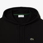 Erkek Classic Fit Kapüşonlu Siyah Sweatshirt