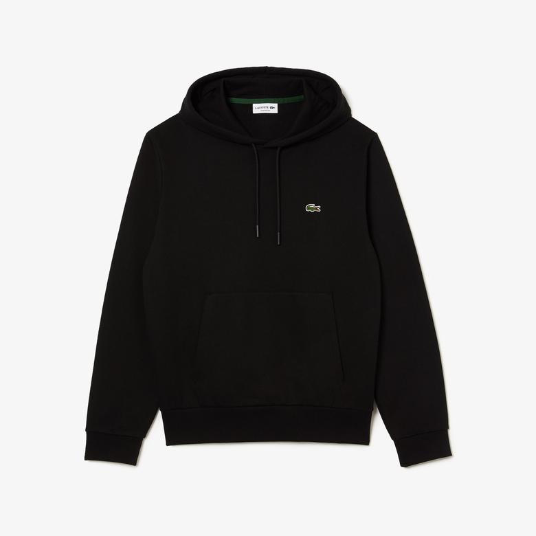 Erkek Classic Fit Kapüşonlu Siyah Sweatshirt