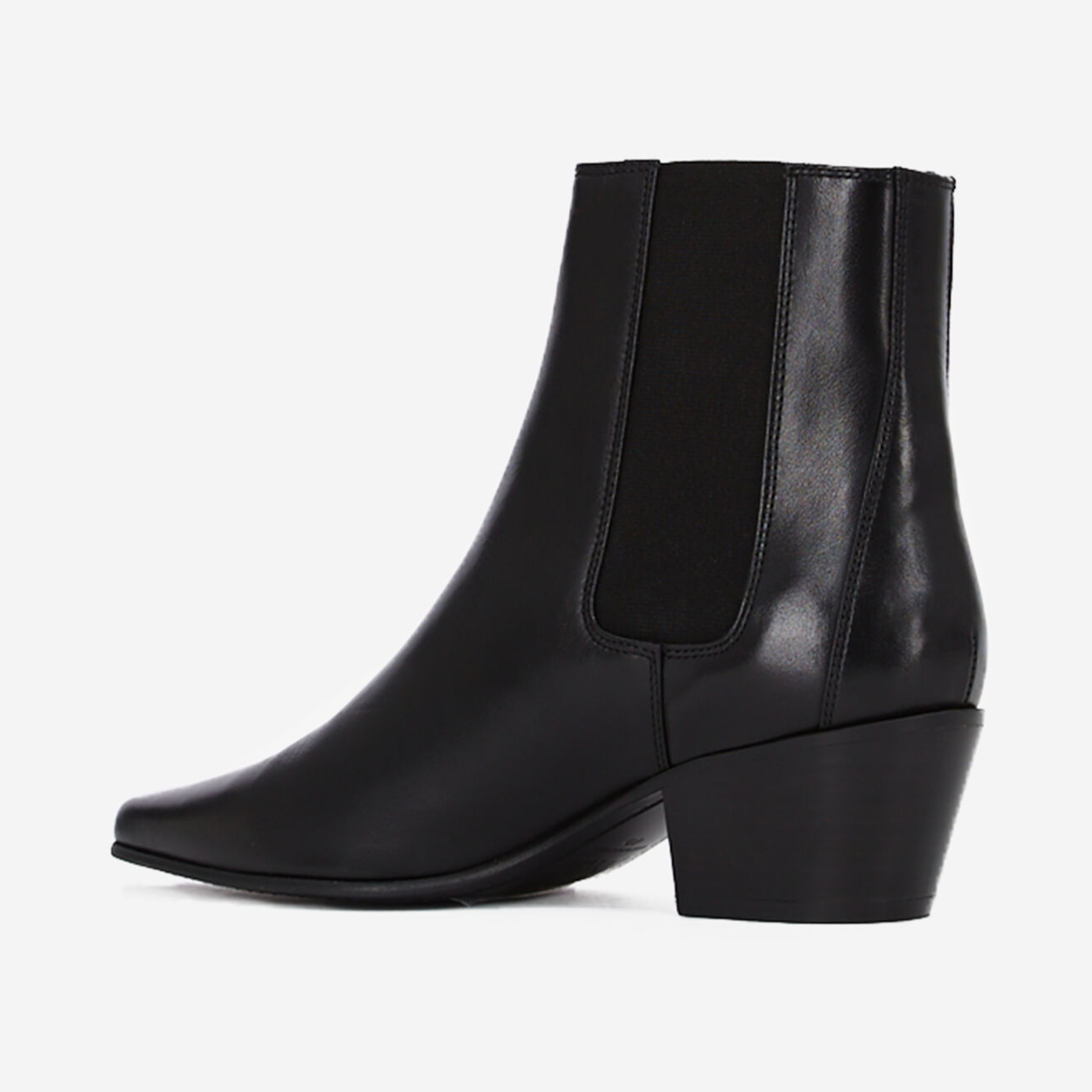 KADIN TOKALI SİYAH DERİ BOT