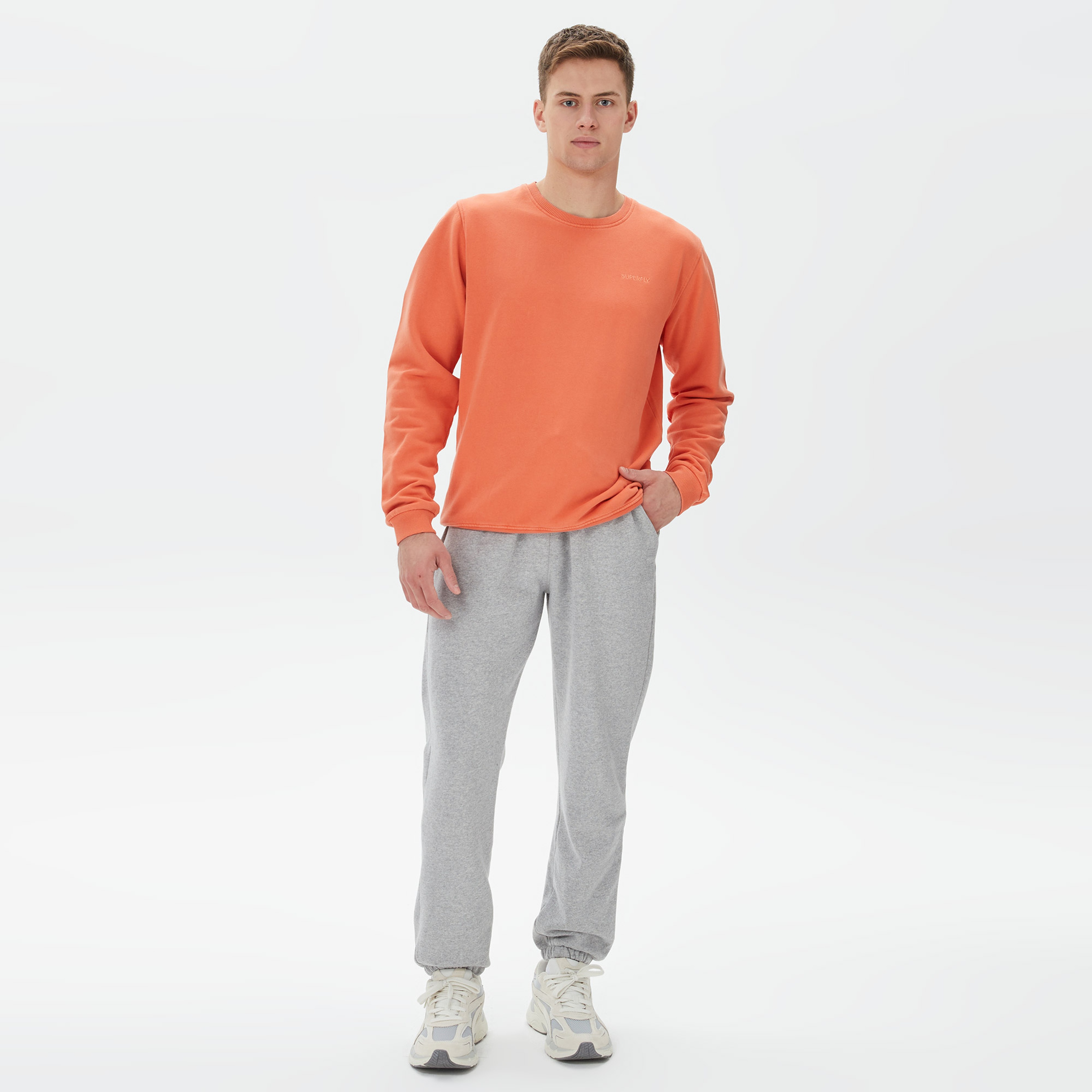 Superfly Erkek Turuncu Sweatshirt