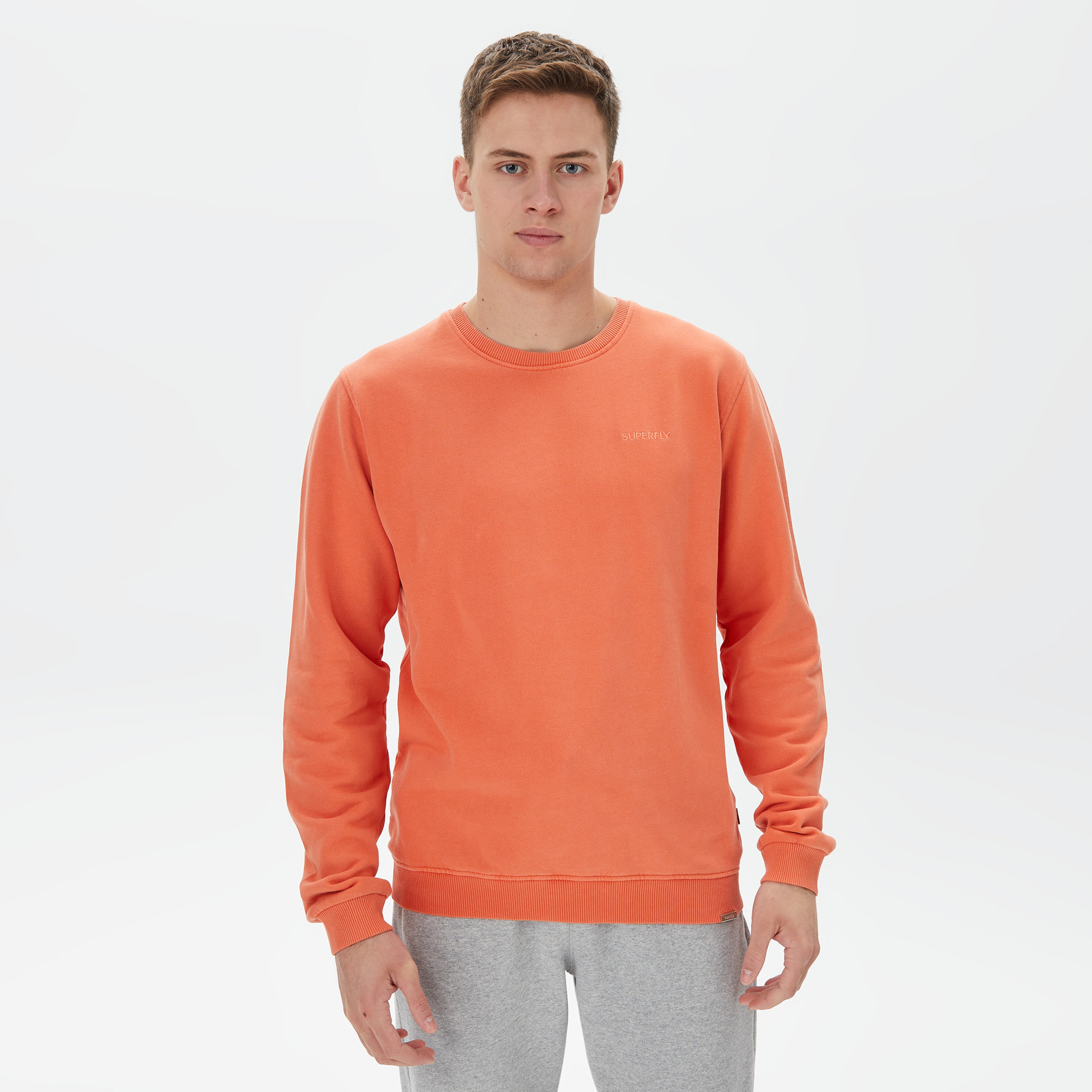 Superfly Erkek Turuncu Sweatshirt