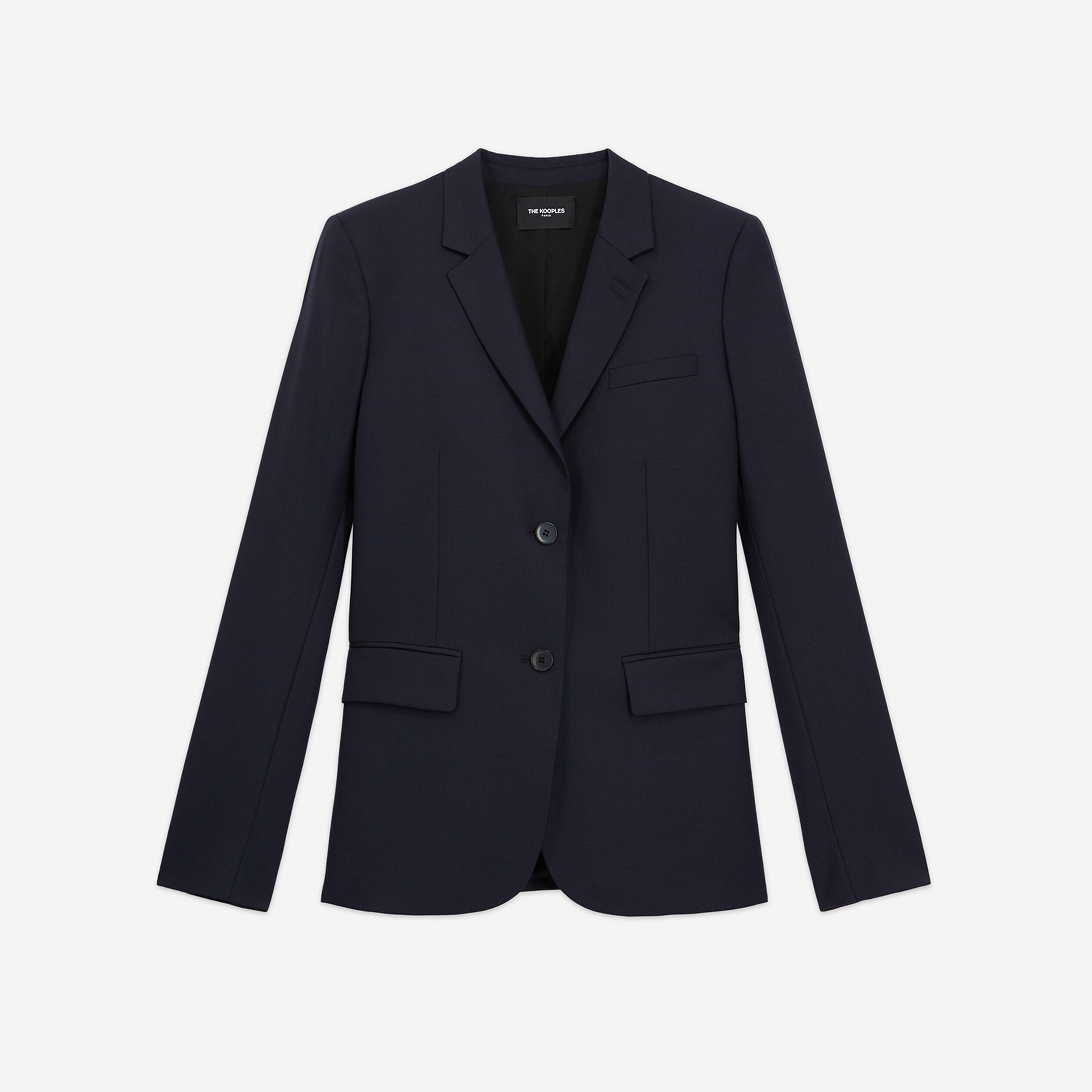 KADIN LACİVERT YÜN BLAZER CEKET