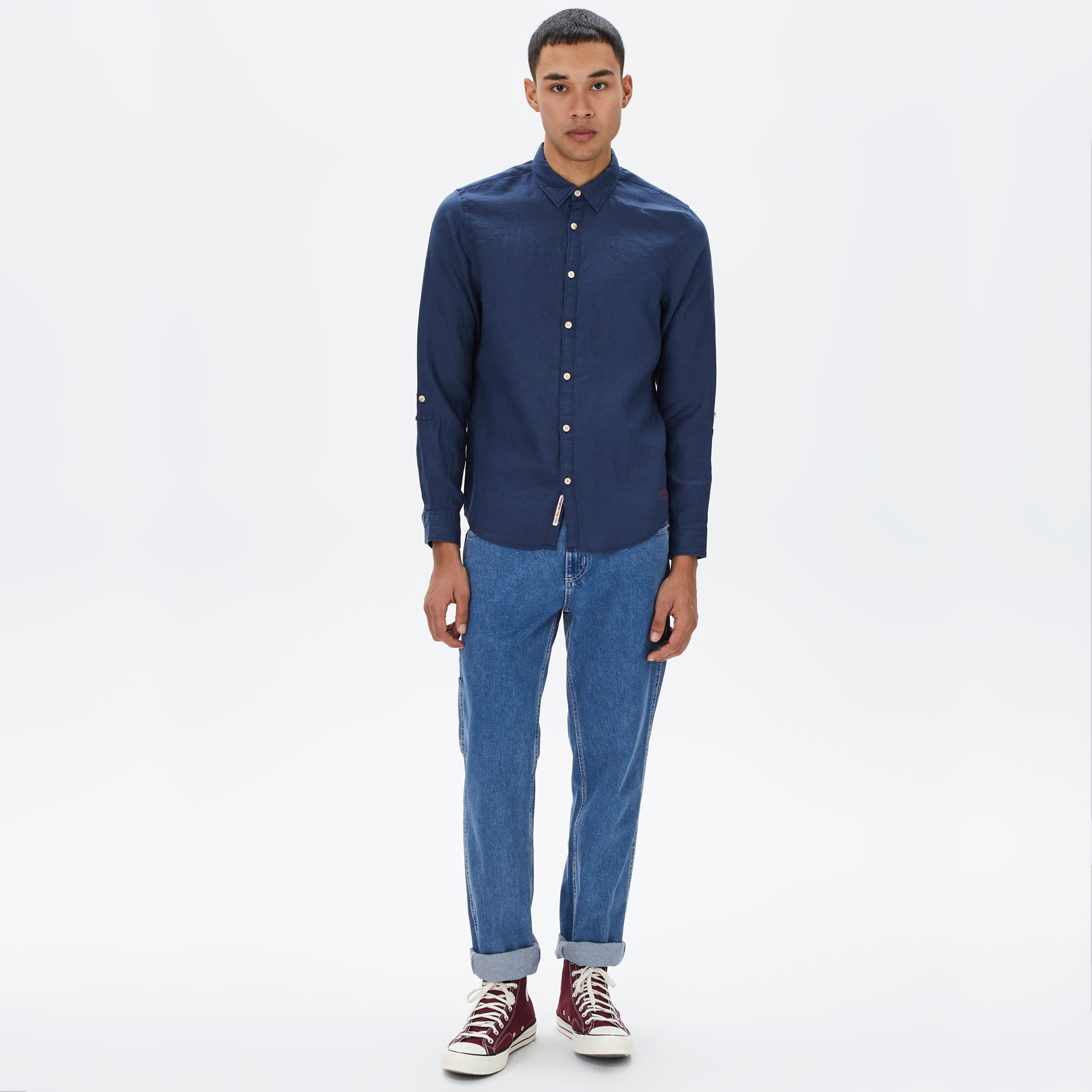 Scotch&Soda Erkek Mavi Gömlek