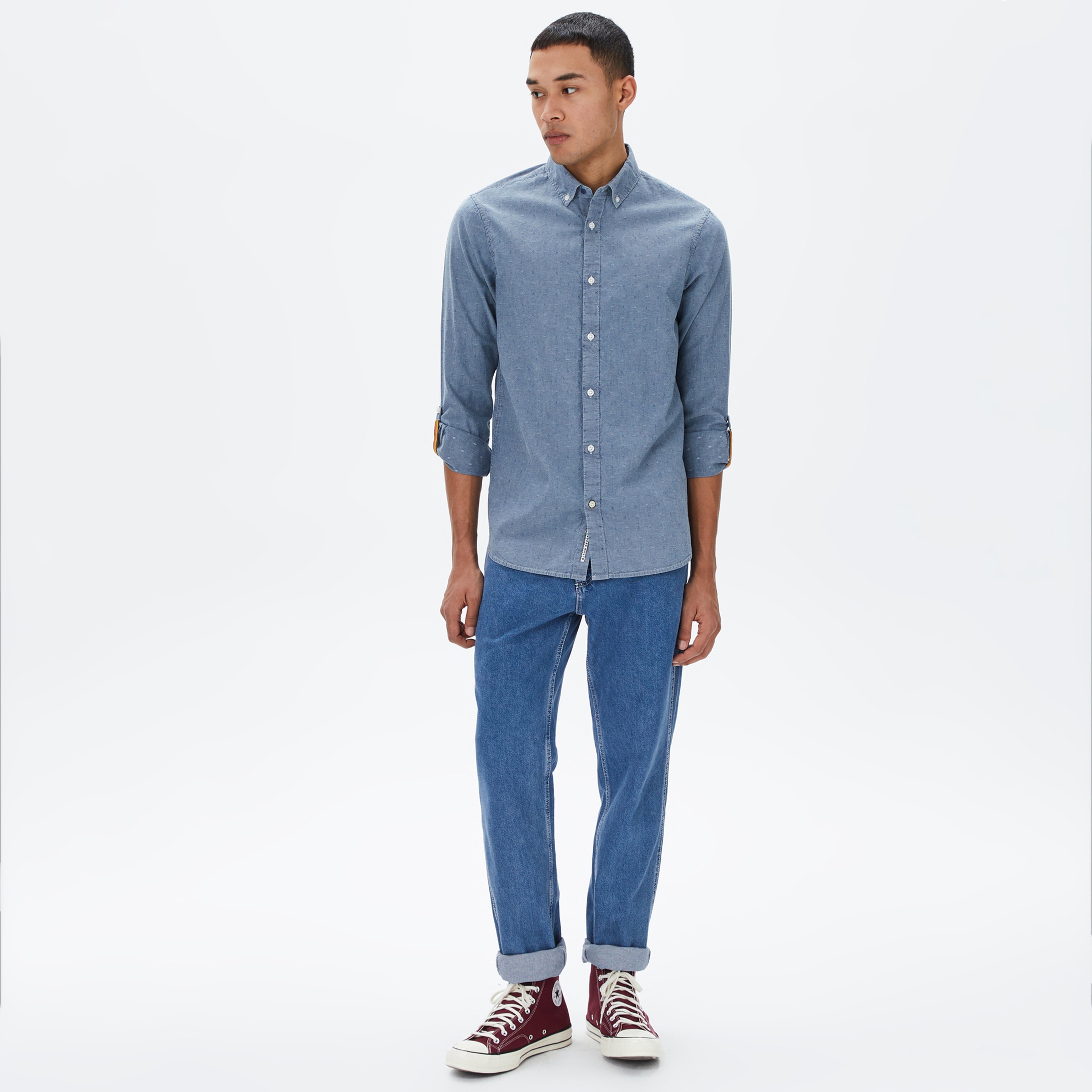 Scotch&Soda Erkek Mavi Gömlek