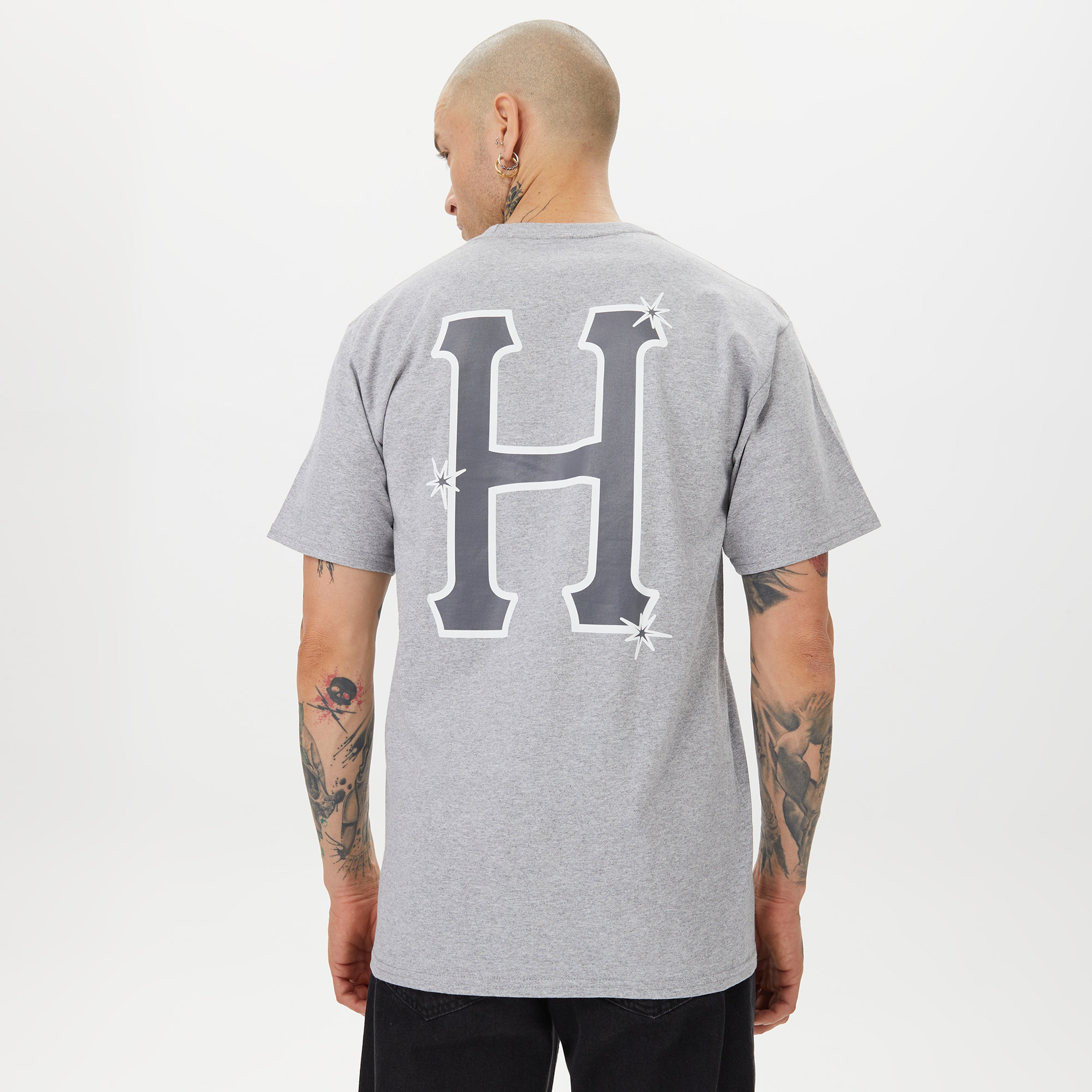 HUF Sideline Erkek Gri T-Shirt