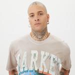 Market Smiley Happiness Within Tie-Dye Erkek Lila T-Shirt