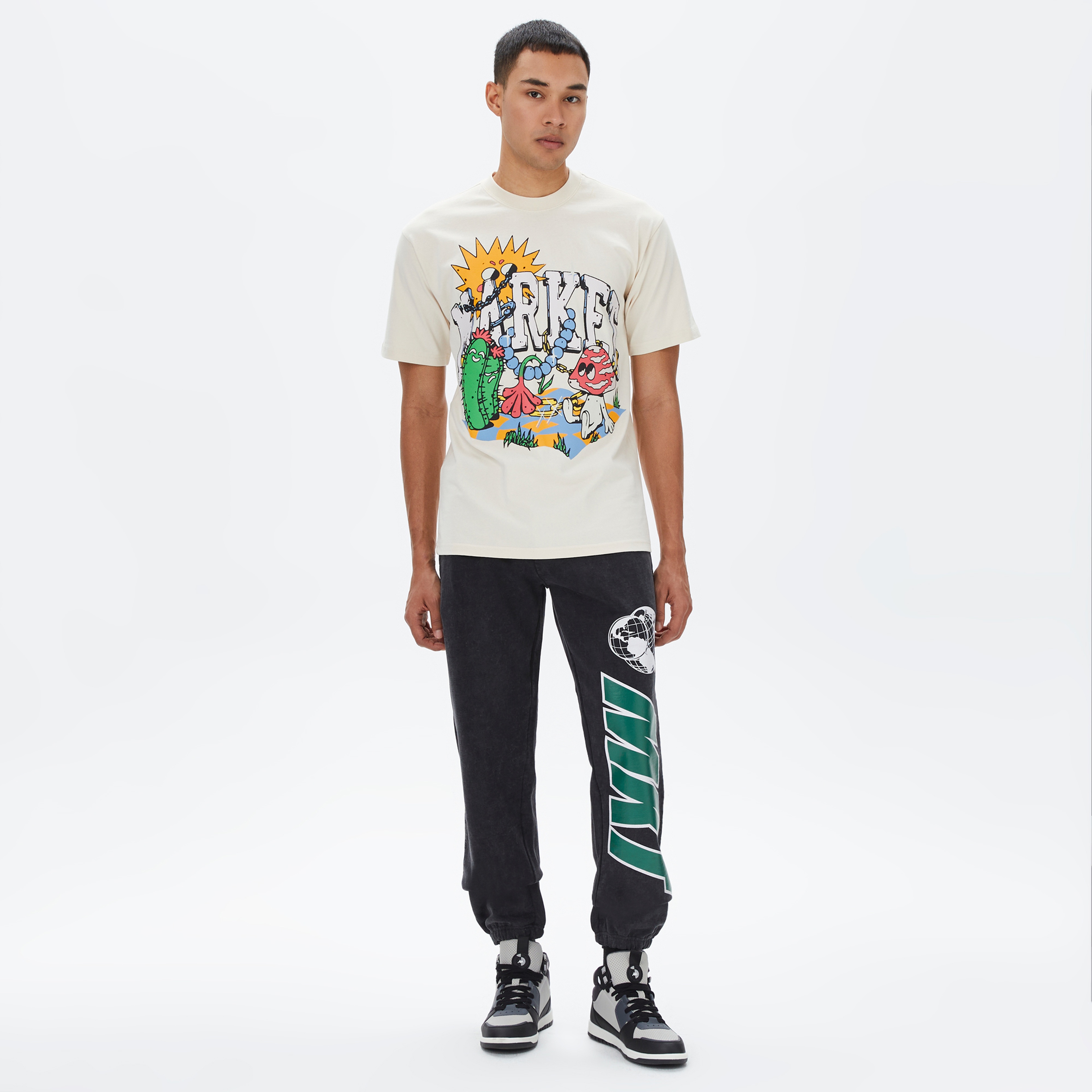 Market Tier Zero Sweat Erkek Siyah Pantolon