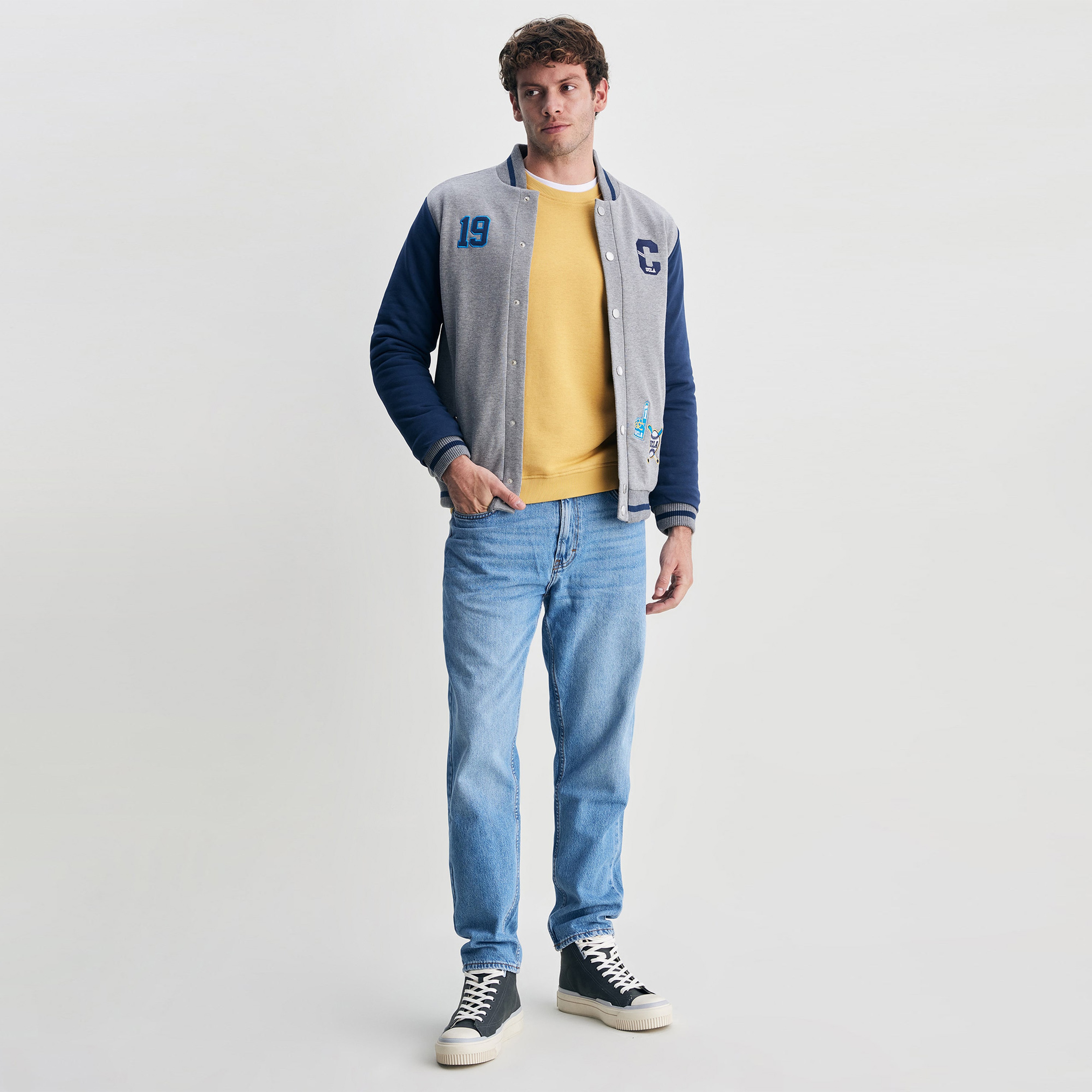 Ucla Erkek Gri Ceket