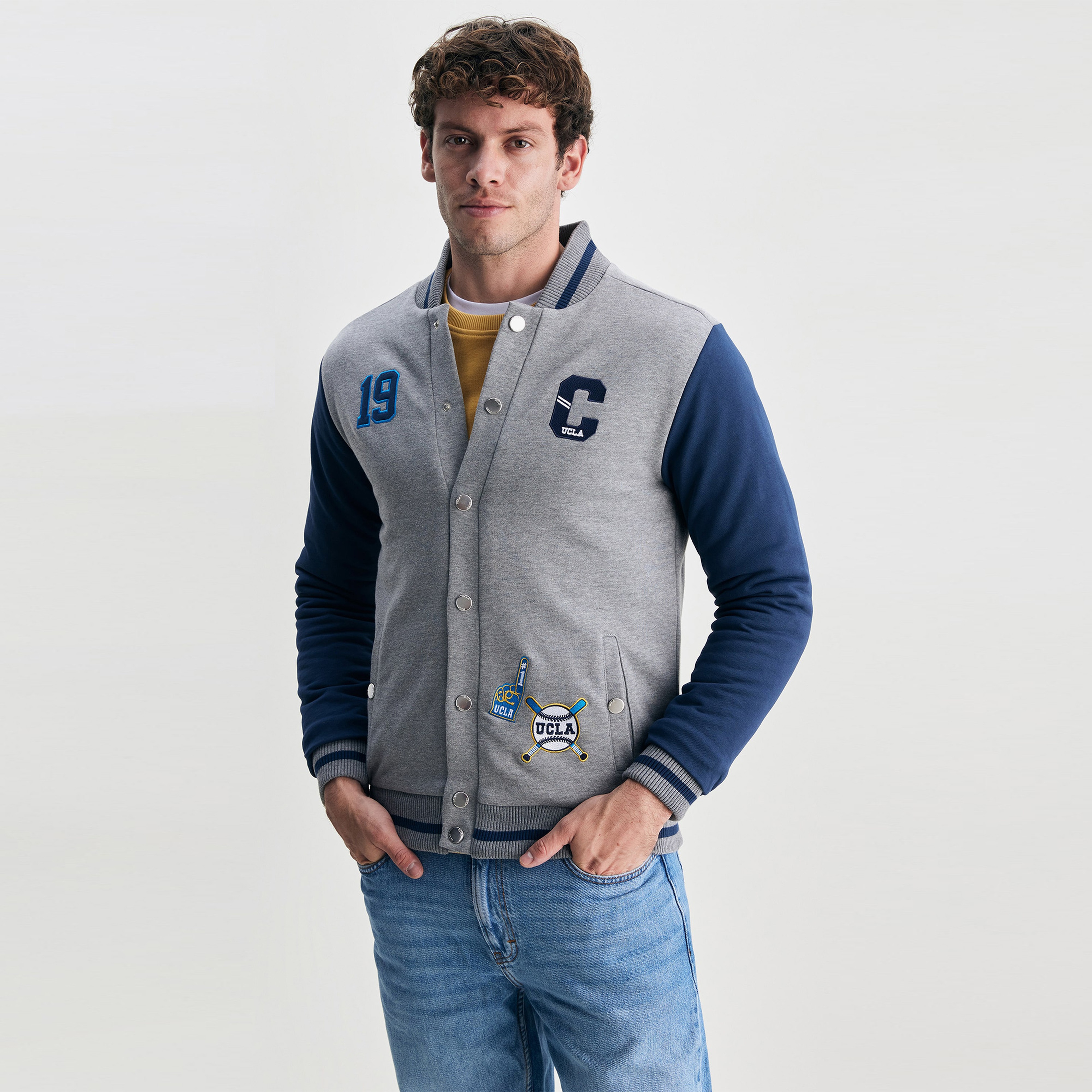 Ucla Erkek Gri Ceket