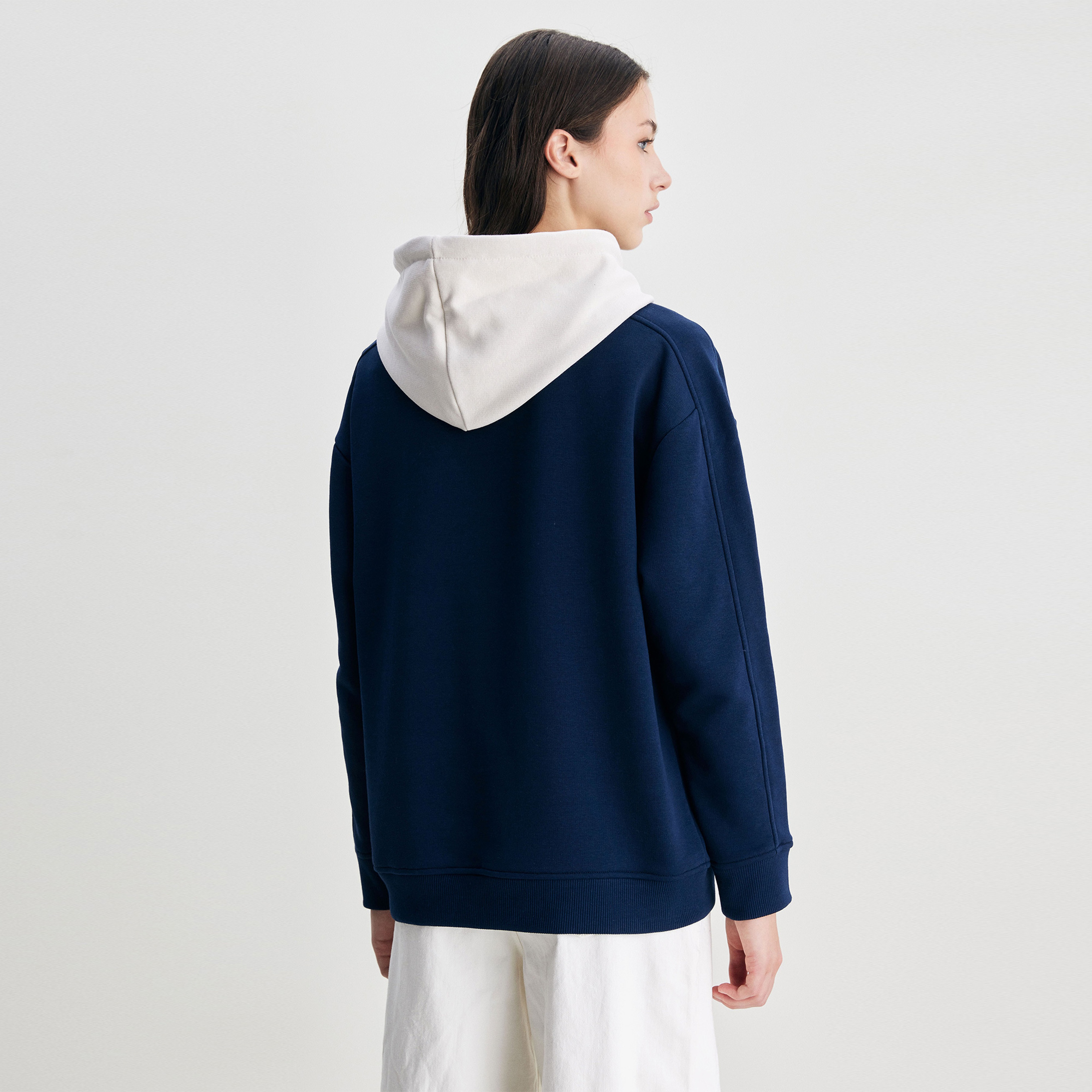 Ucla Shannon Kadın Mavi Hoodie Sweatshirt