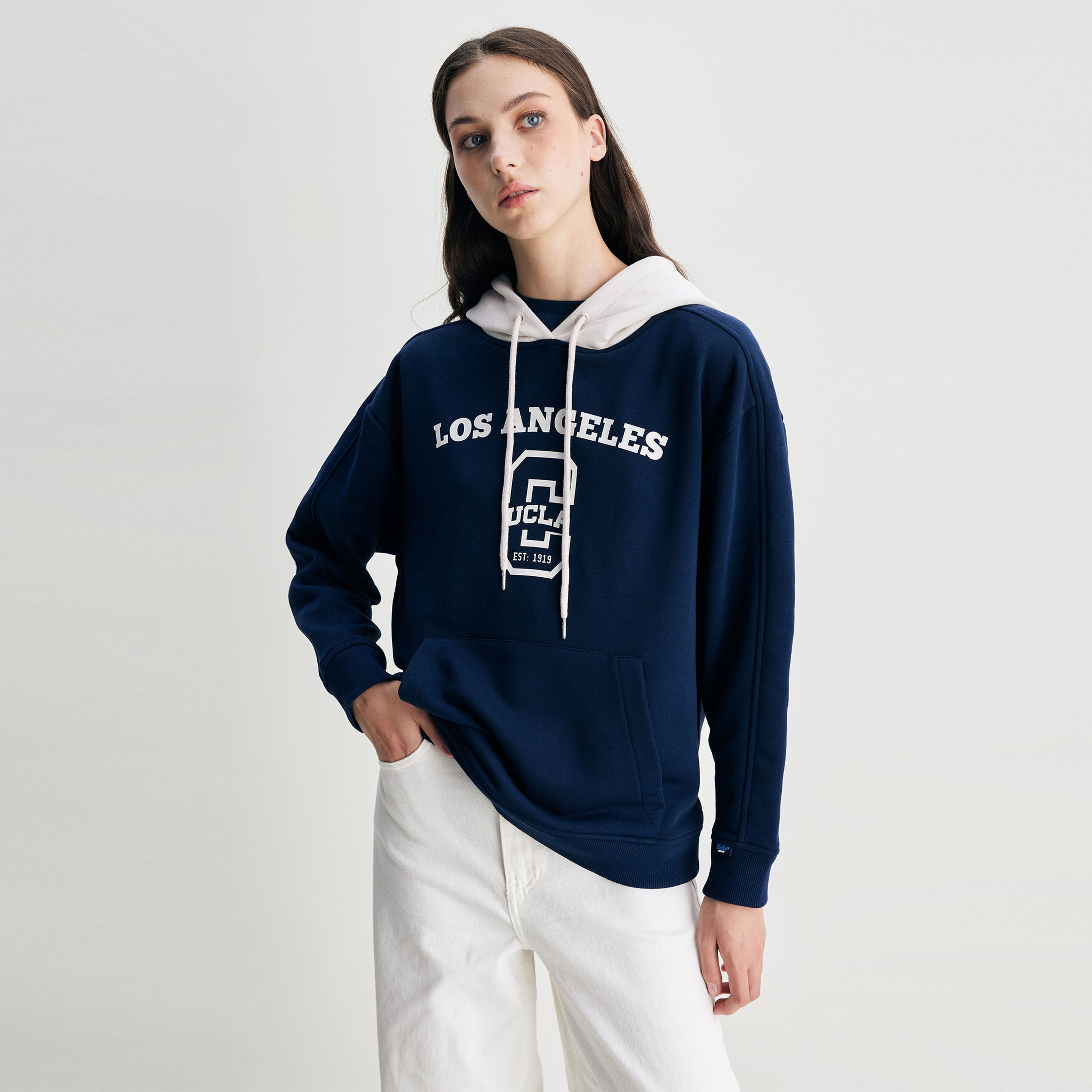 Ucla Shannon Kadın Mavi Hoodie Sweatshirt