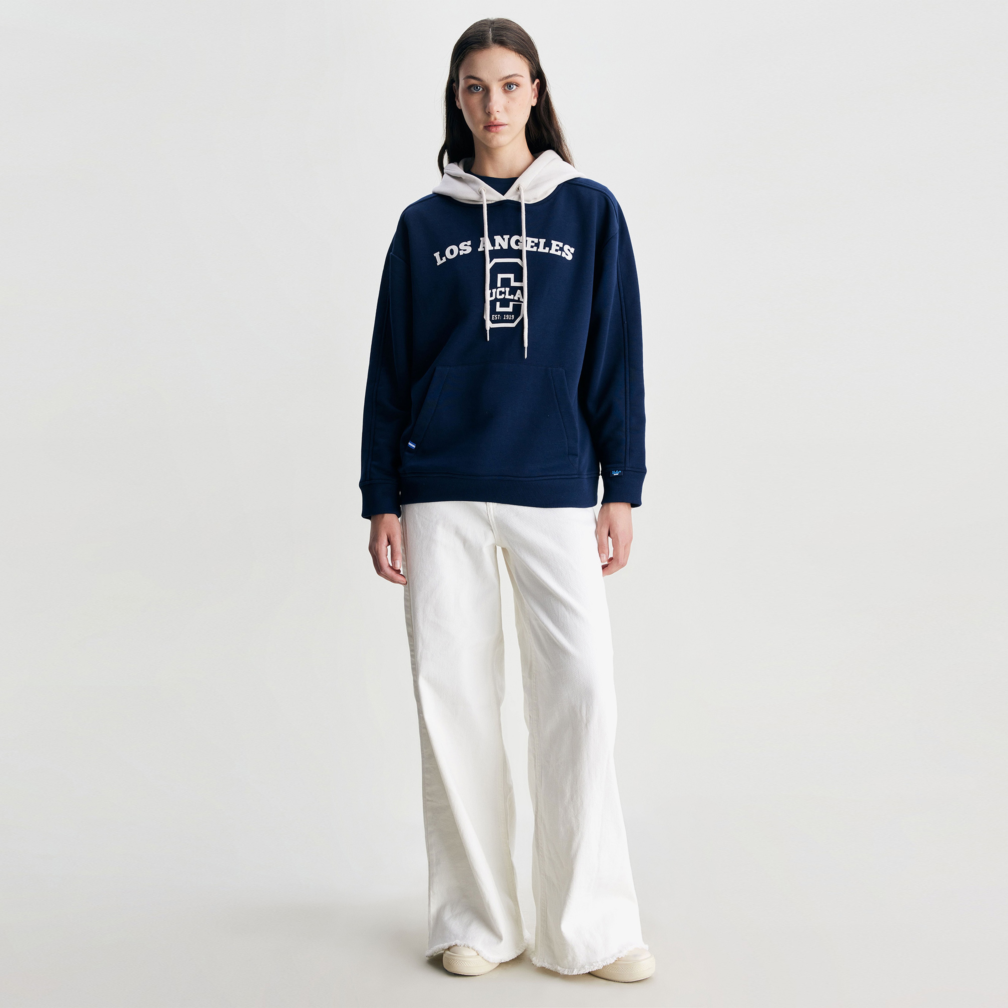 Ucla Shannon Kadın Mavi Hoodie Sweatshirt