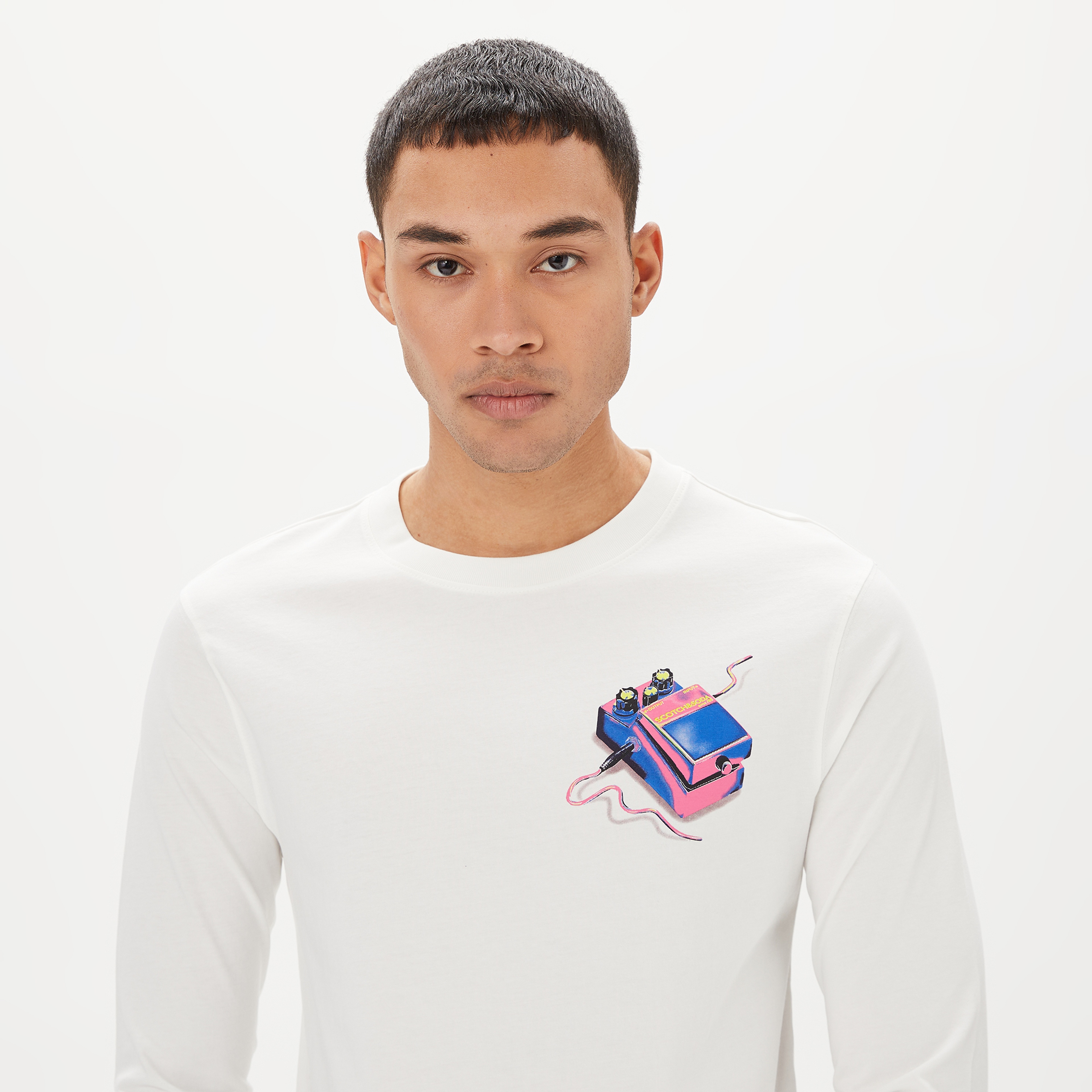 Scotch&Soda Erkek Beyaz T-Shirt