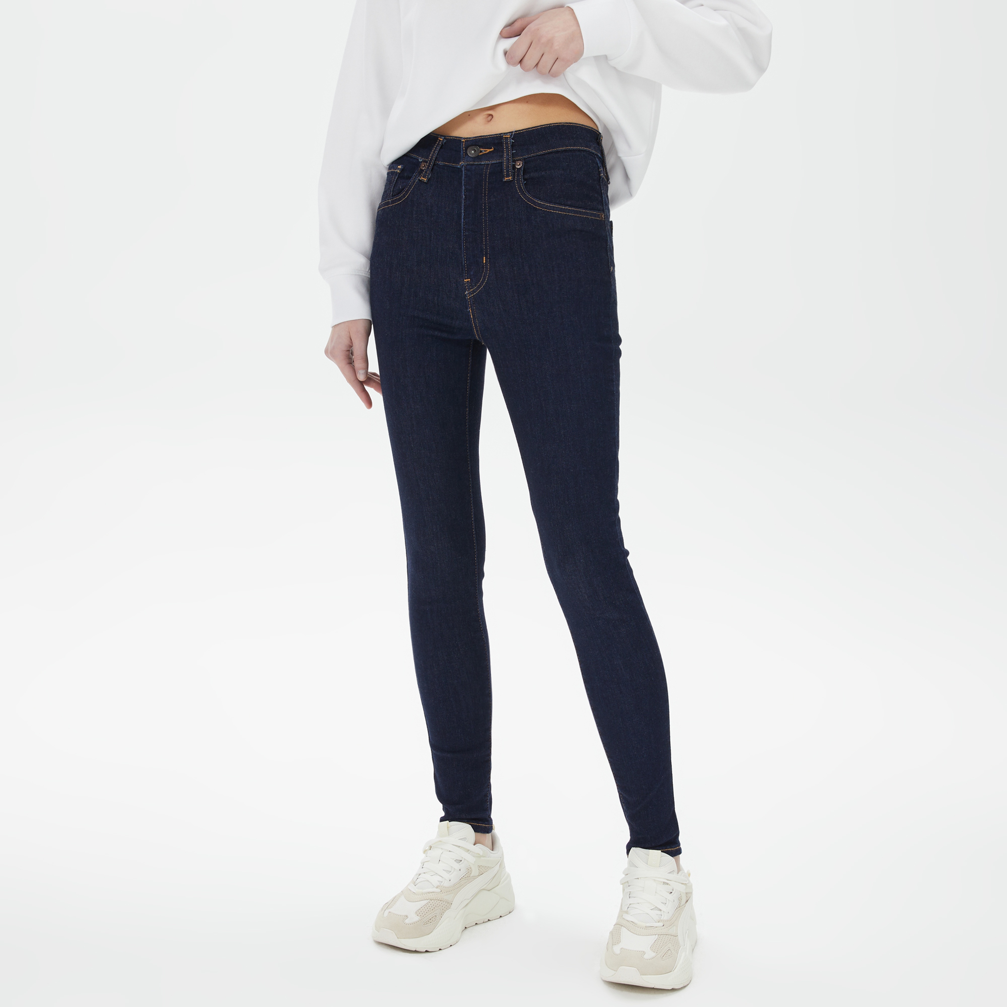 Levi's Mile High Super Skinny Top Shelf Kadın Lacivert Jean
