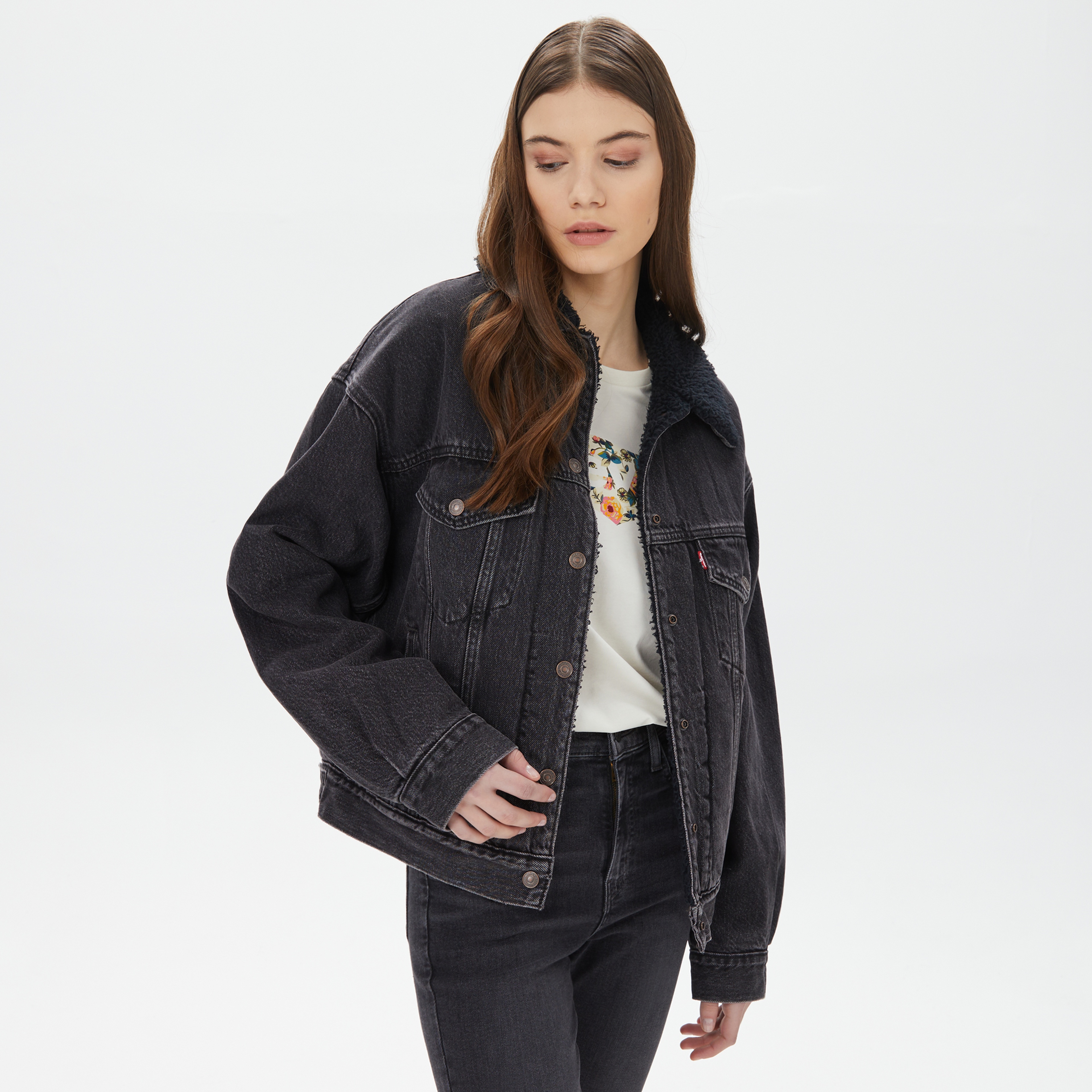 Levis Kadın Siyah Ceket