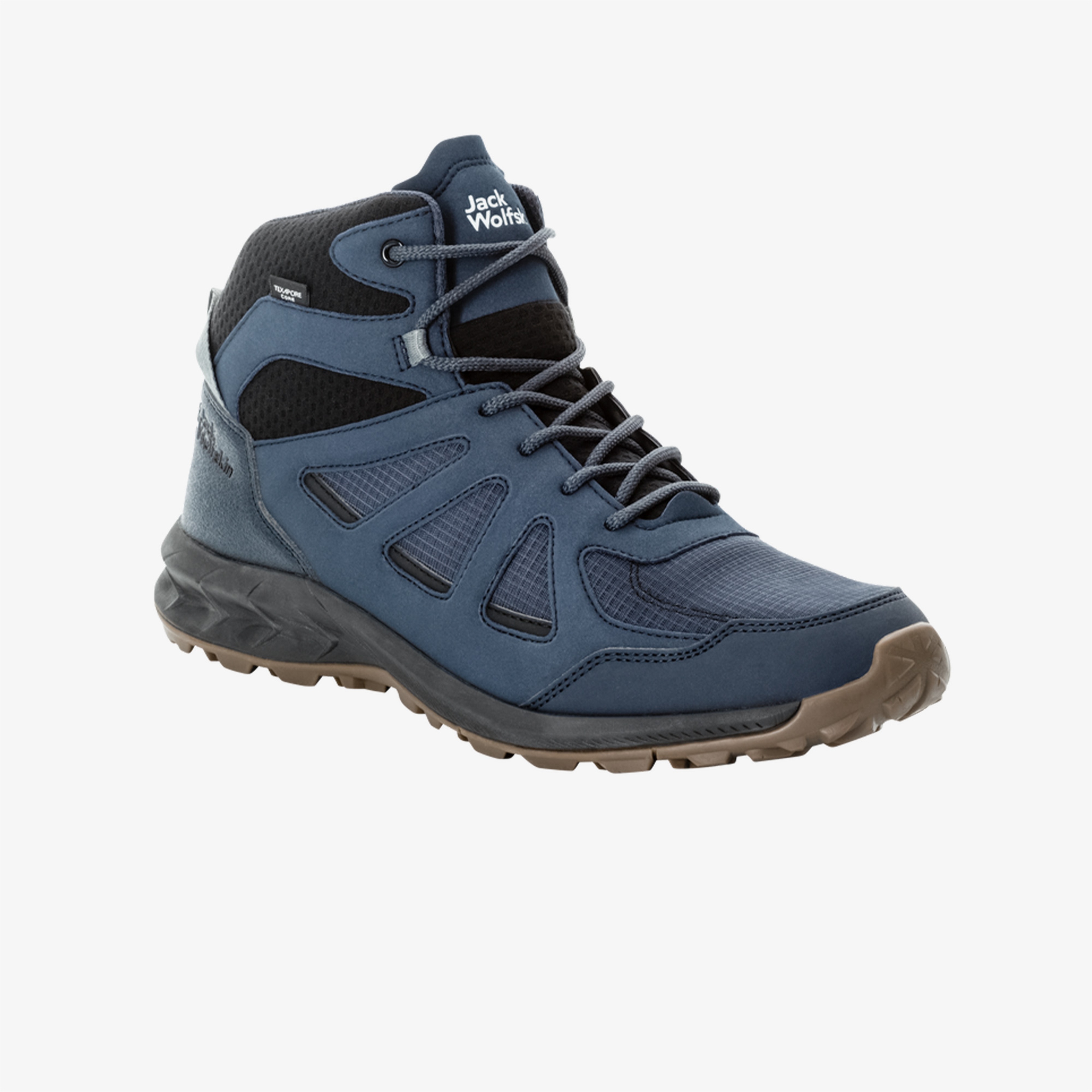 Jack Wolfskin Woodland 2 Texapore Mid Erkek Mavi Bot