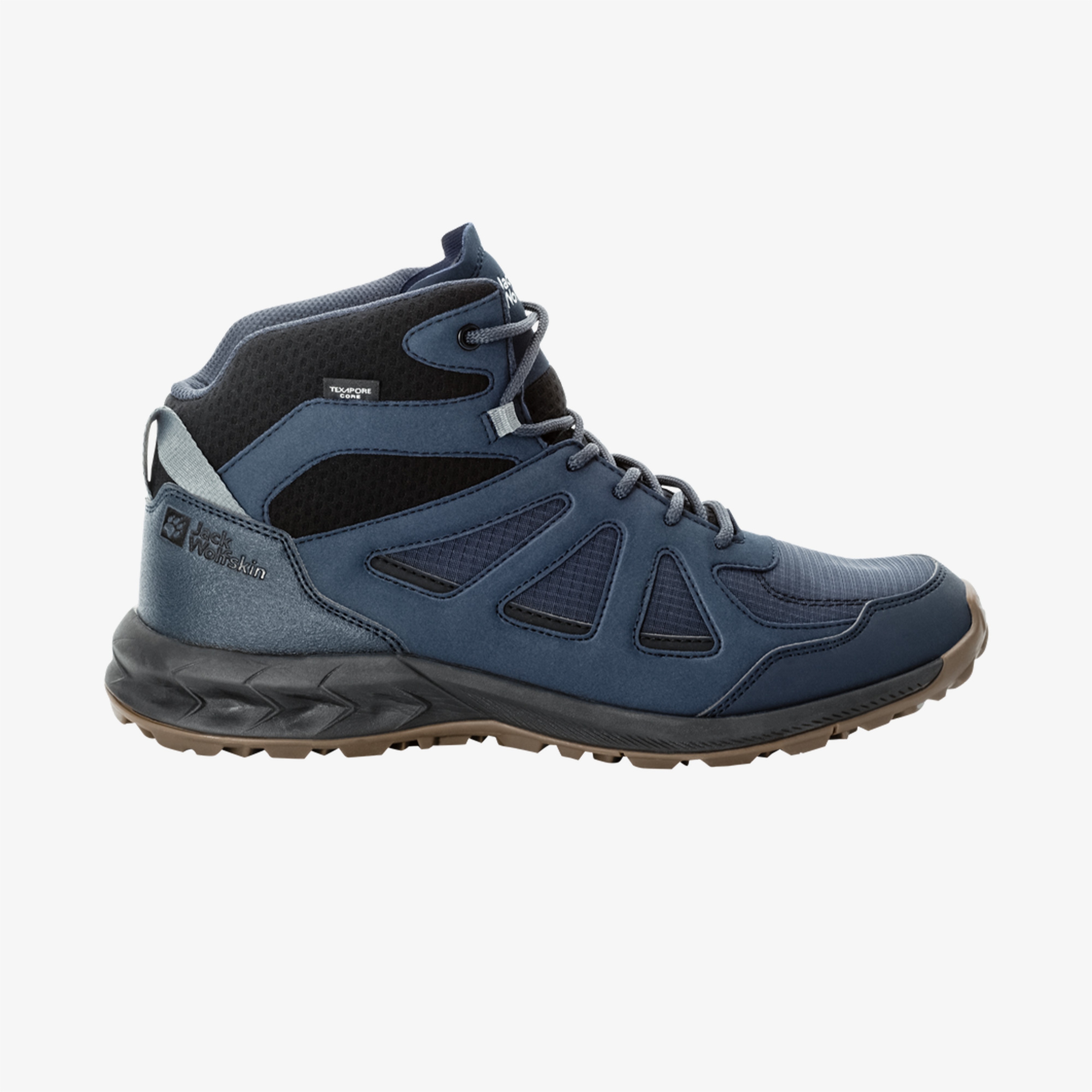 Jack Wolfskin Woodland 2 Texapore Mid Erkek Mavi Bot