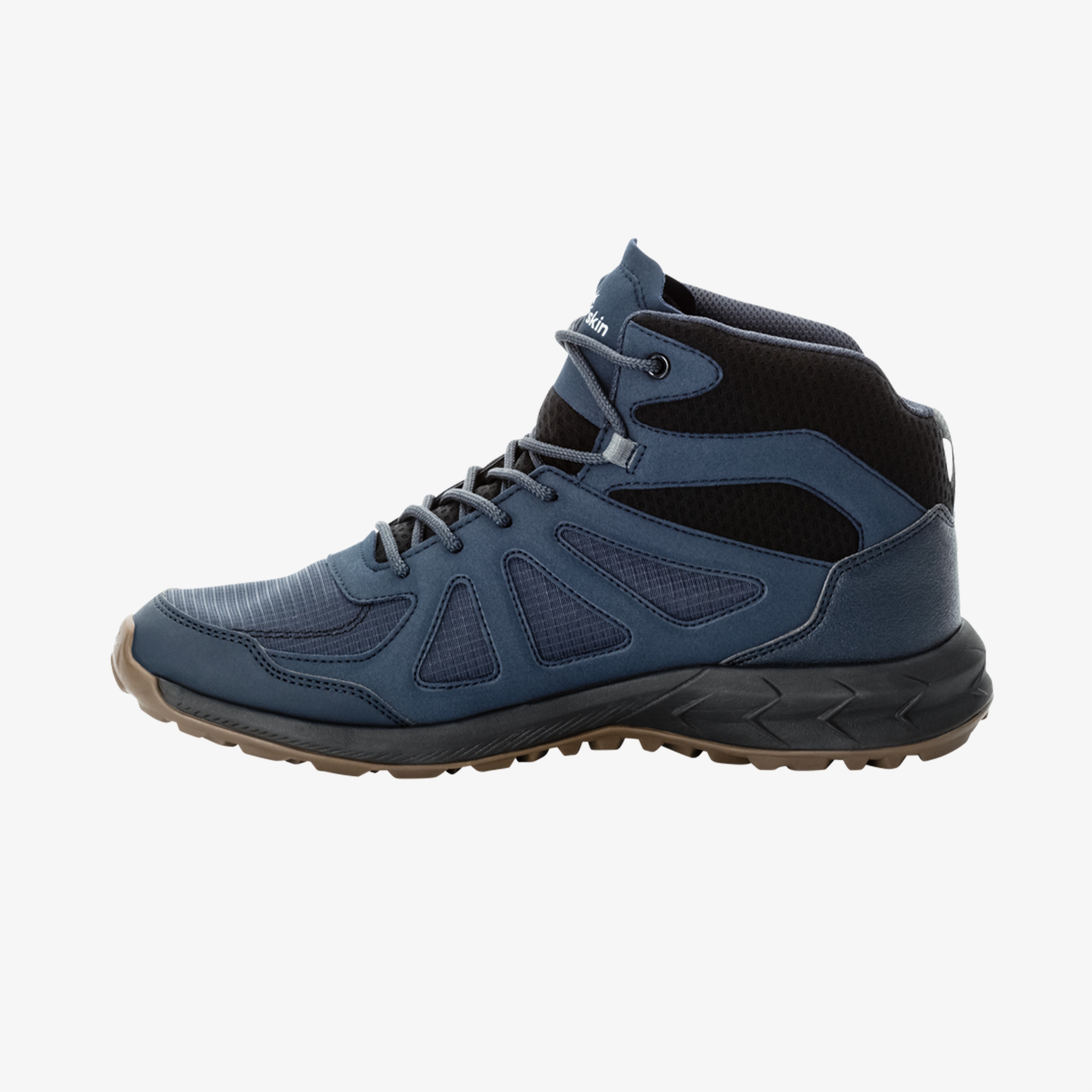 Jack Wolfskin Woodland 2 Texapore Mid Erkek Mavi Bot