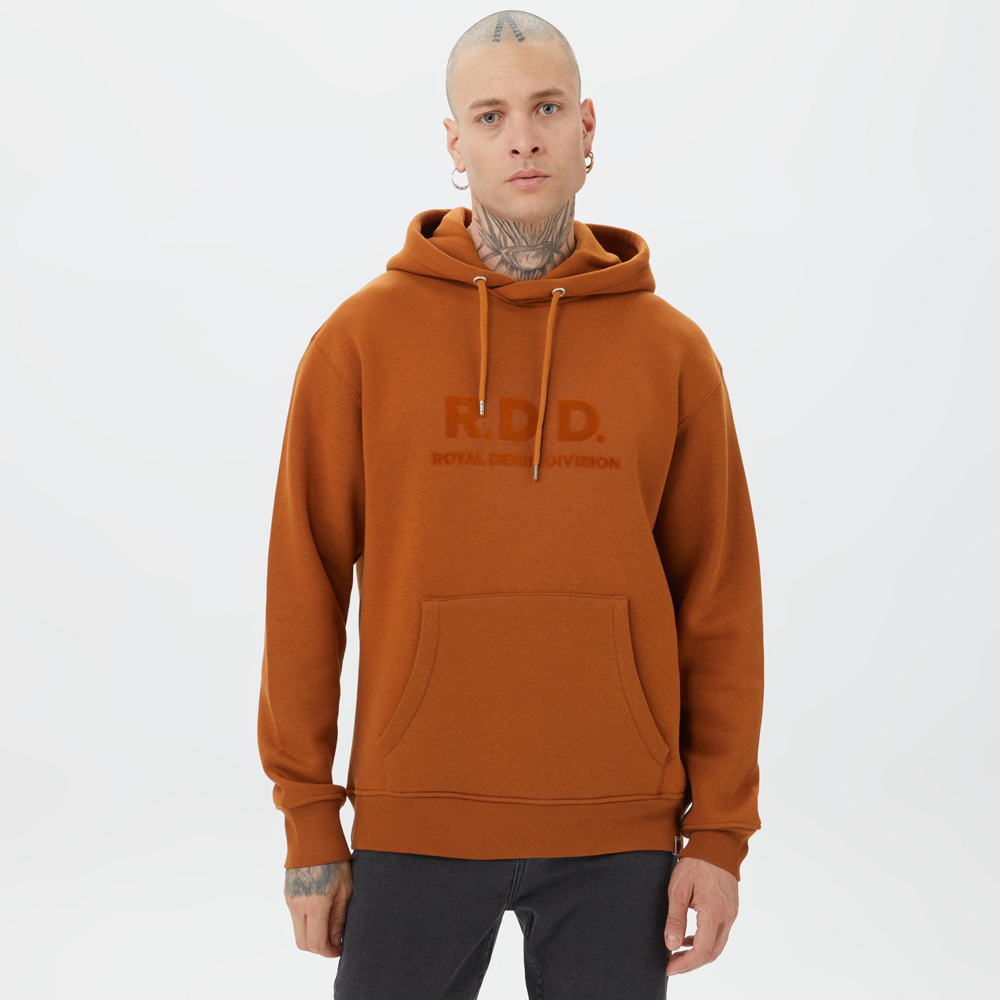 R.D.D. Royal Denim Division Erkek Kahverengi Sweatshirt