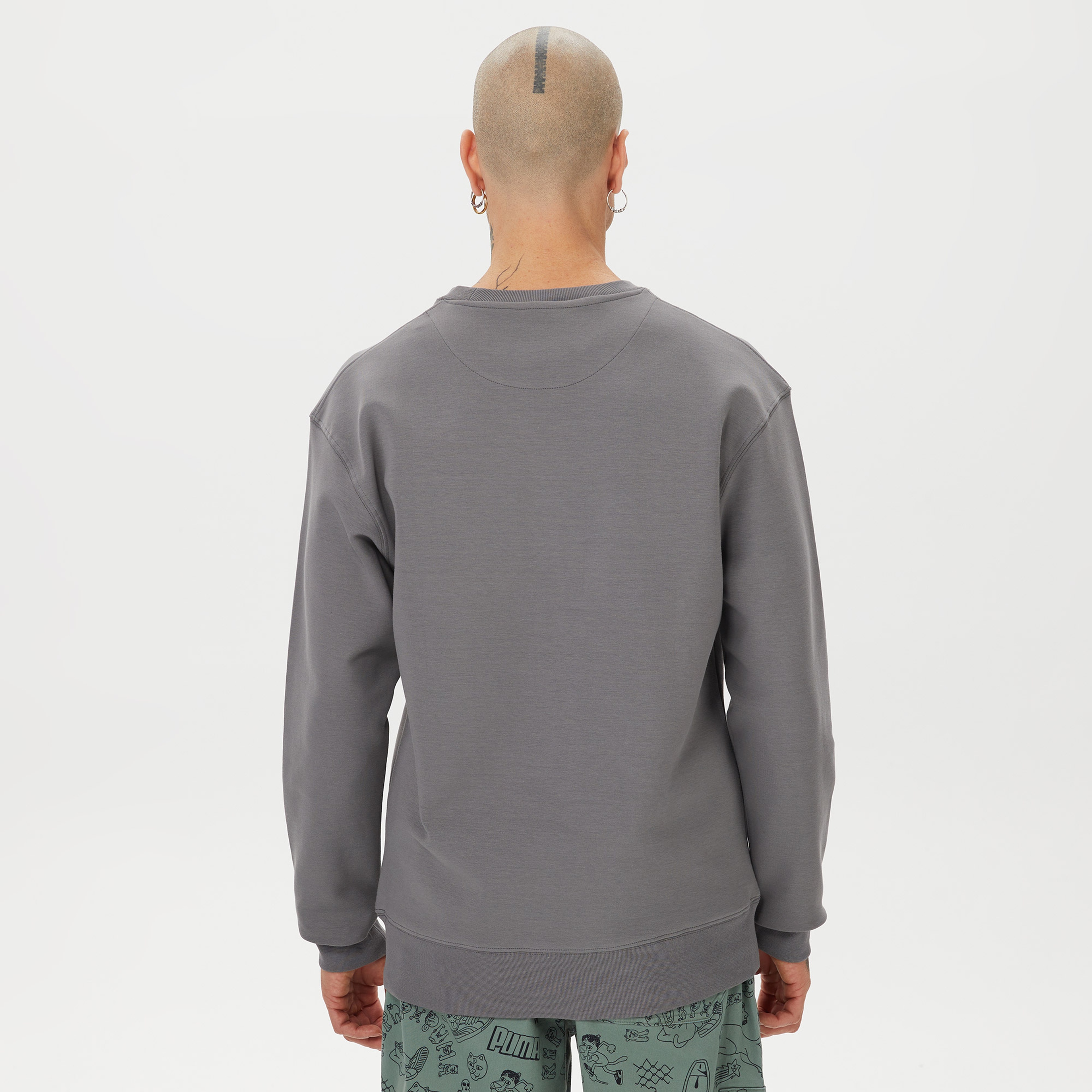 R.D.D. Royal Denim Division Erkek Gri Sweatshirt