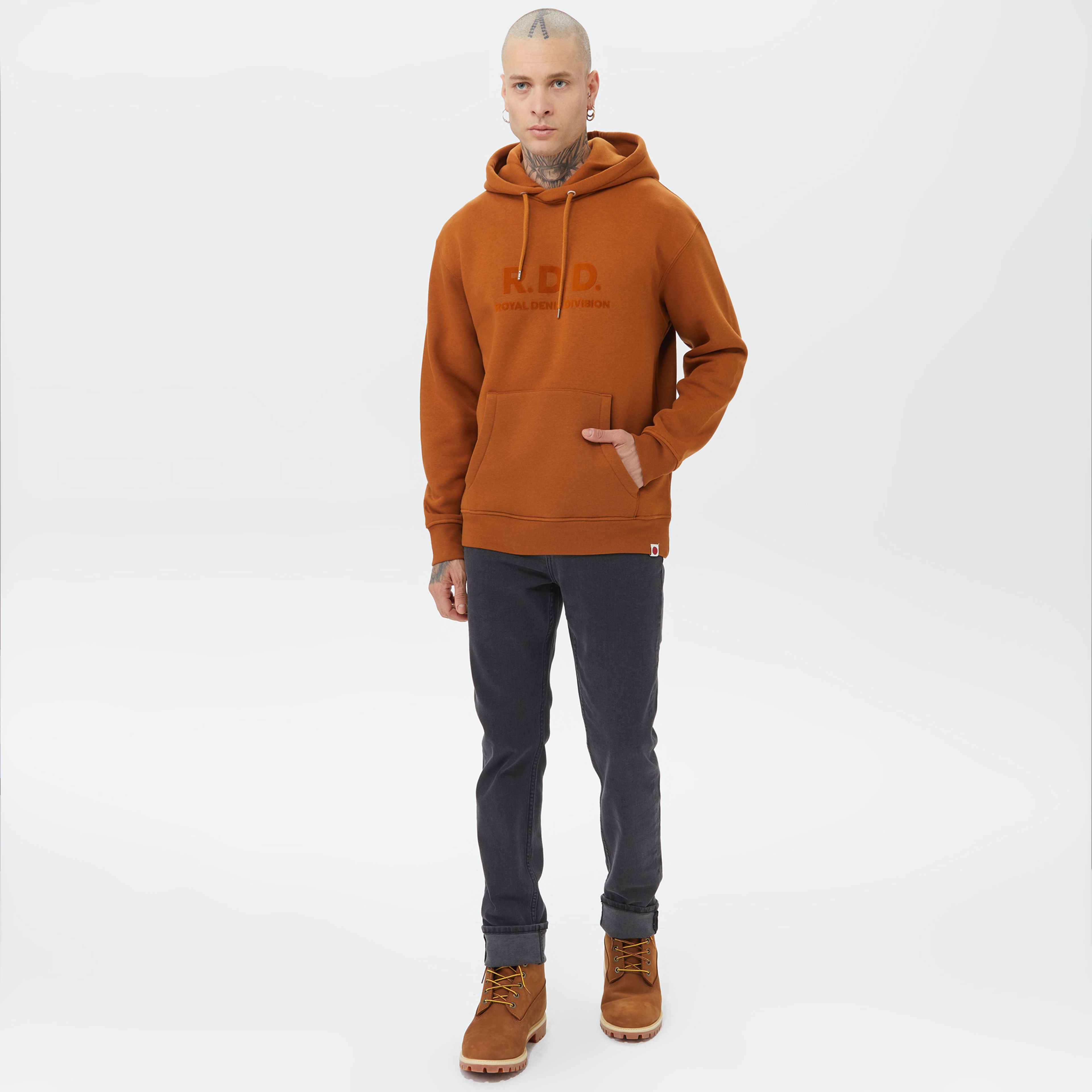 R.D.D. Royal Denim Division Erkek Kahverengi Sweatshirt