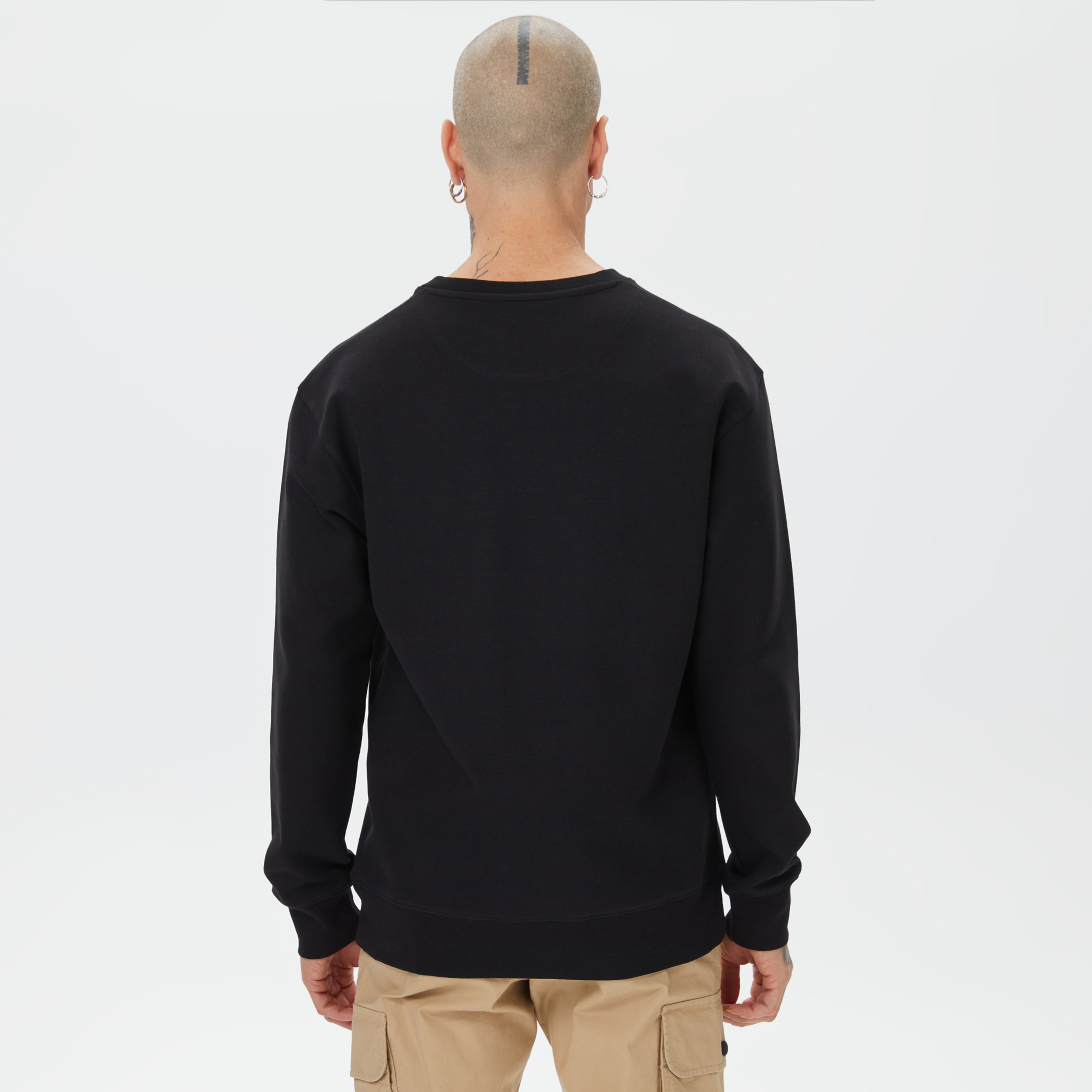 R.D.D. Royal Denim Division Erkek Siyah Sweatshirt