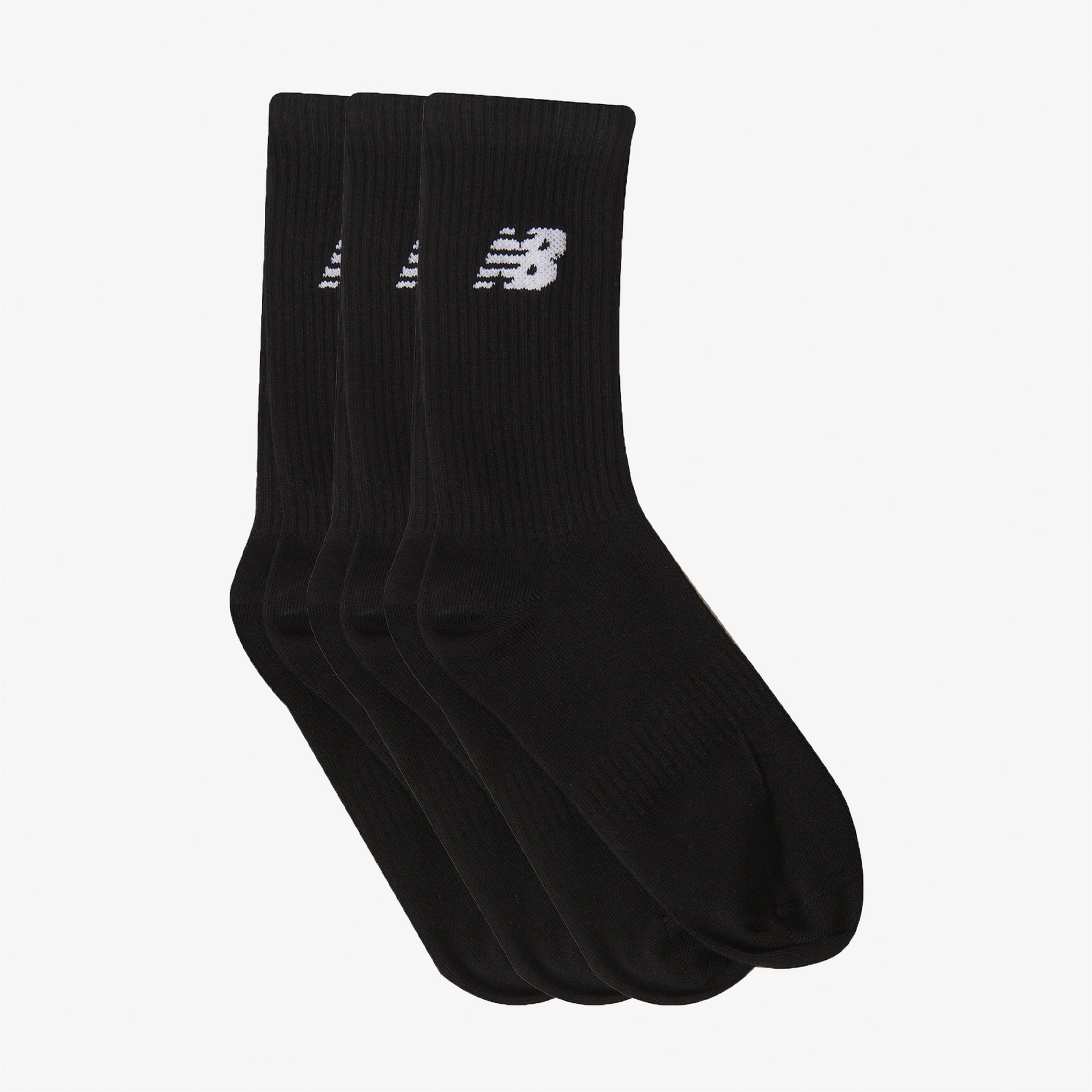 New Balance Lifestyle  Unisex Siyah 3'lü Çorap