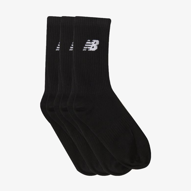 New Balance Lifestyle  Unisex Siyah 3'lü Çorap