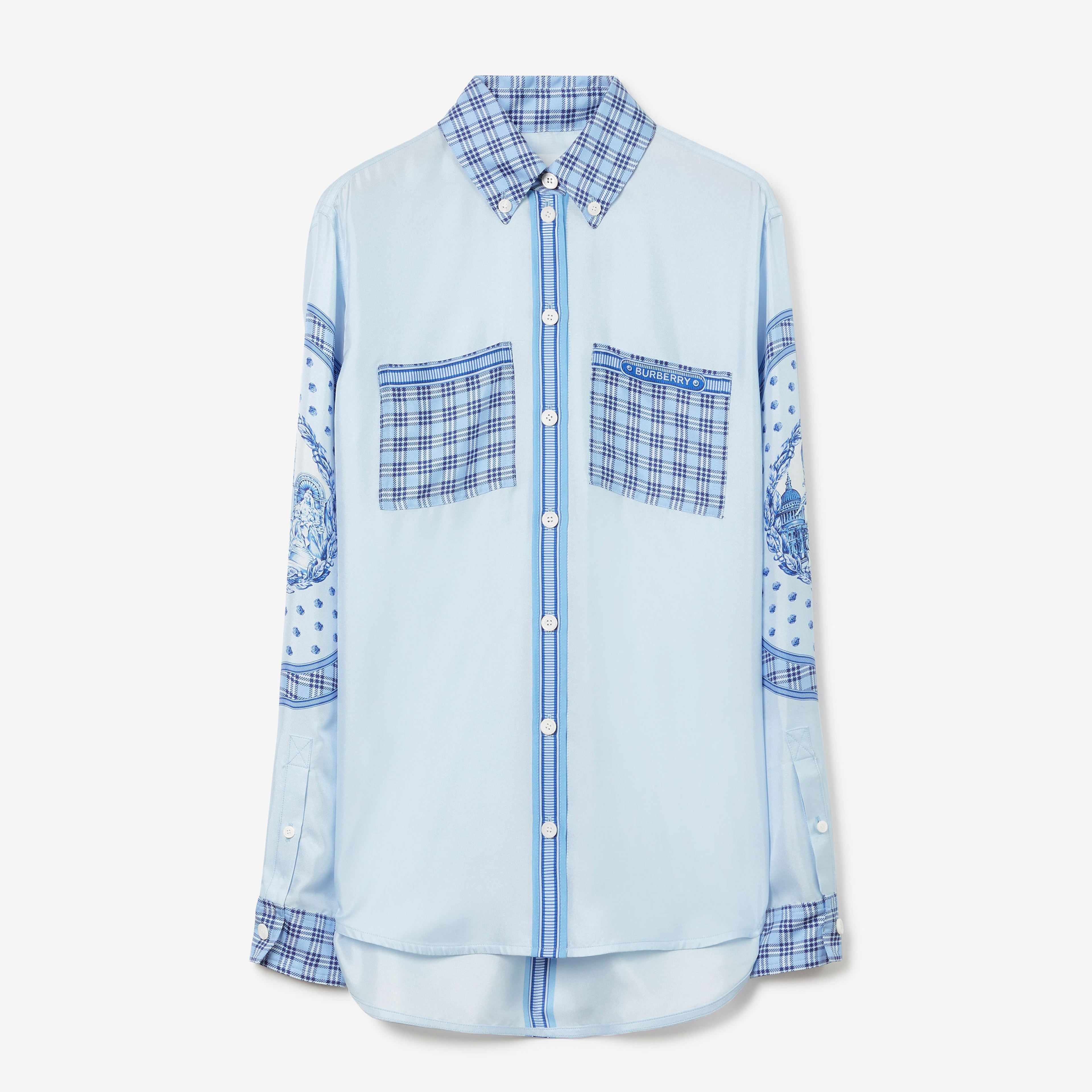 Burberry Kadın Mavi Gömlek