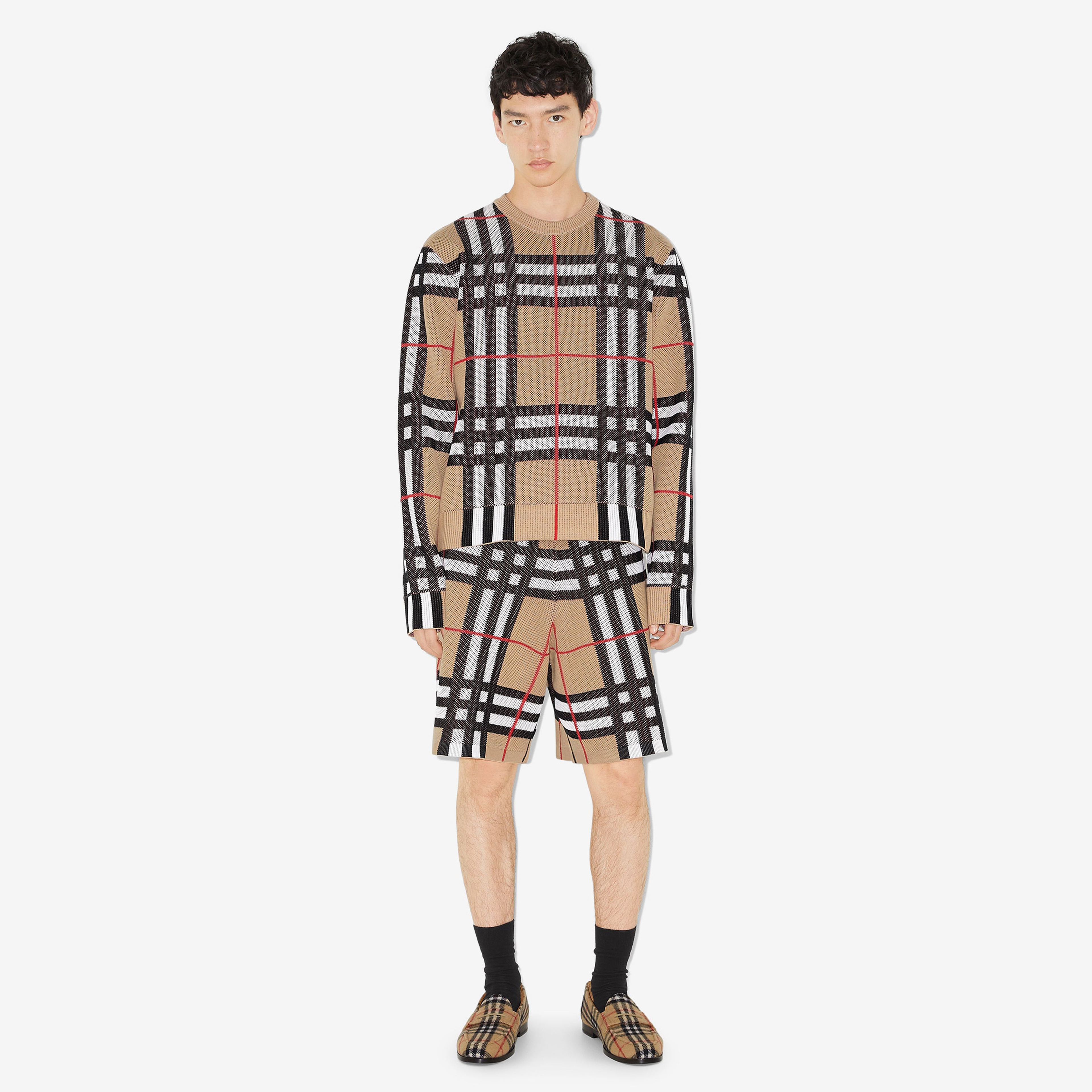 Burberry Erkek Bej Triko