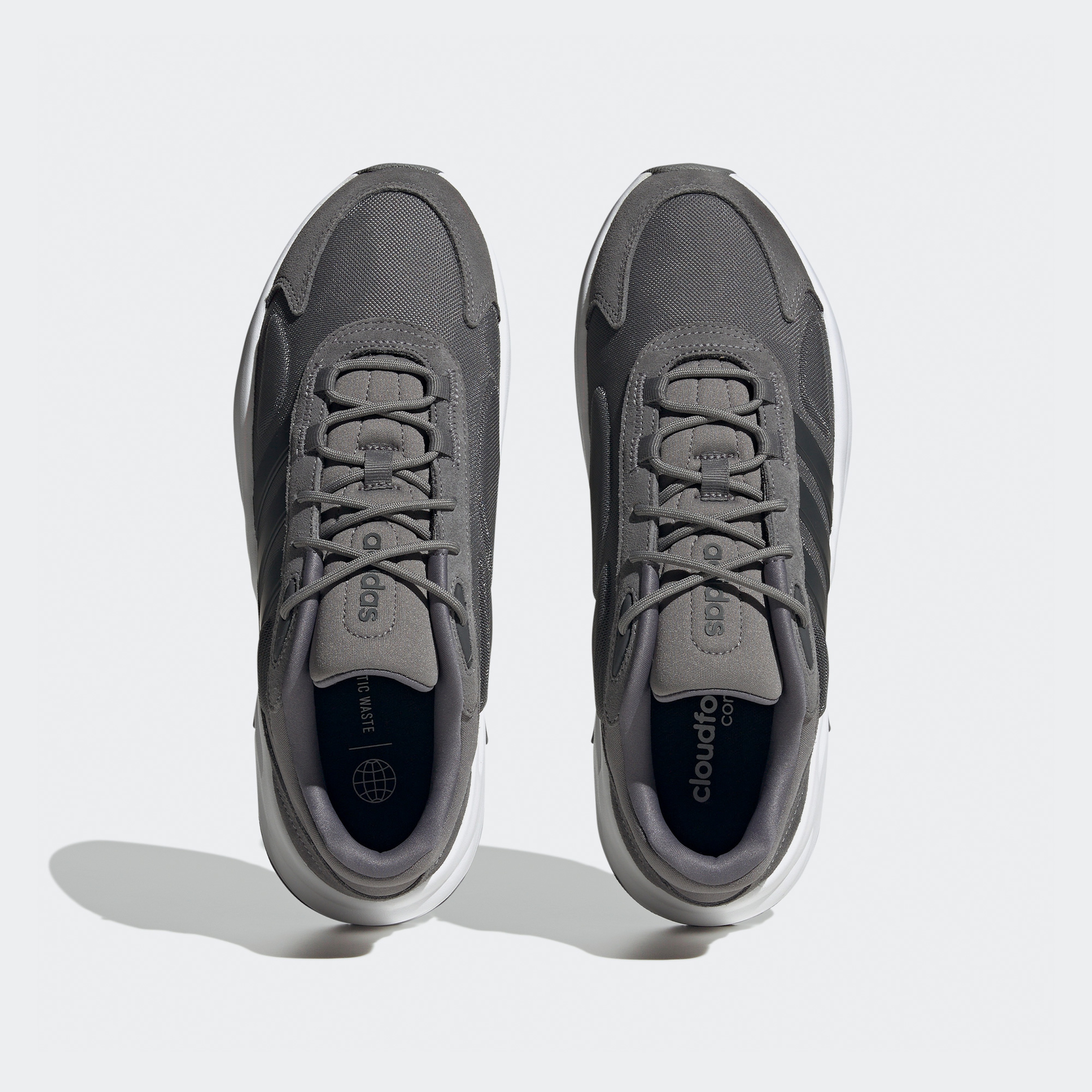 adidas Ozelle Cloudfoam Erkek Gri Günlük Spor Ayakkabı